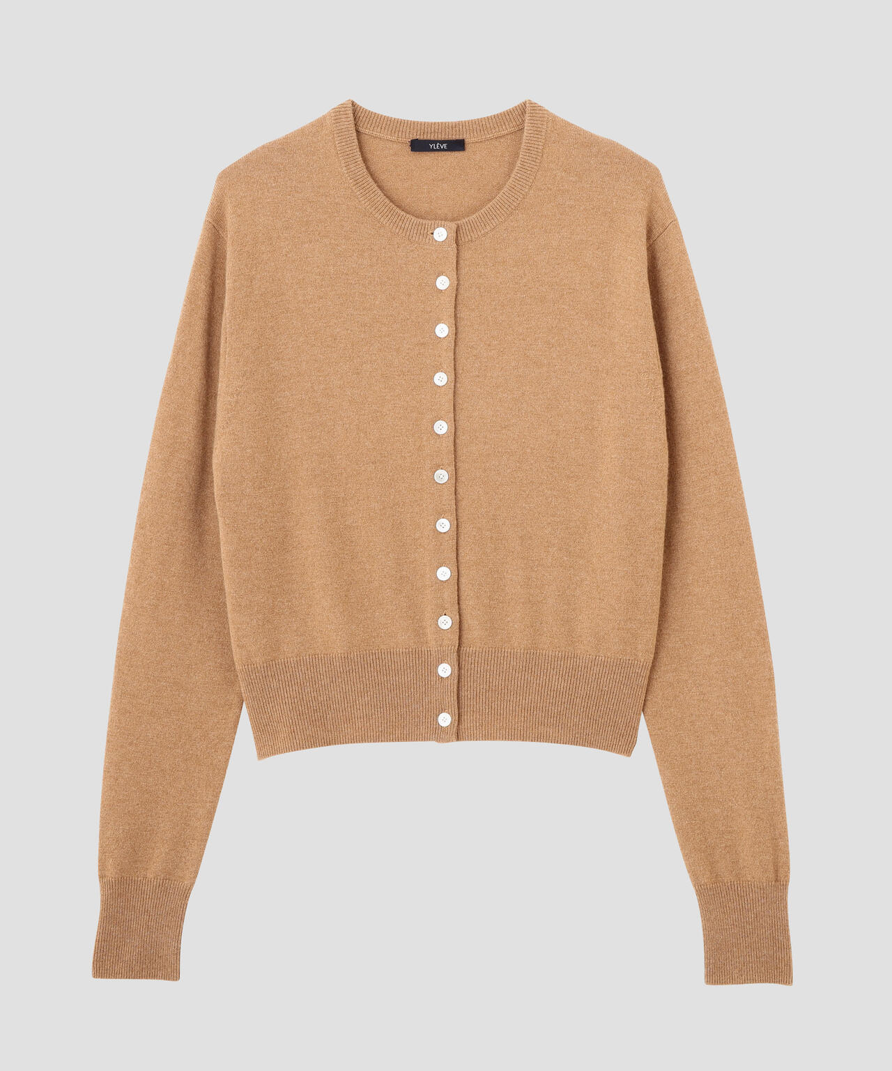 YLEVE / CASHMERE KNIT CARDIGAN