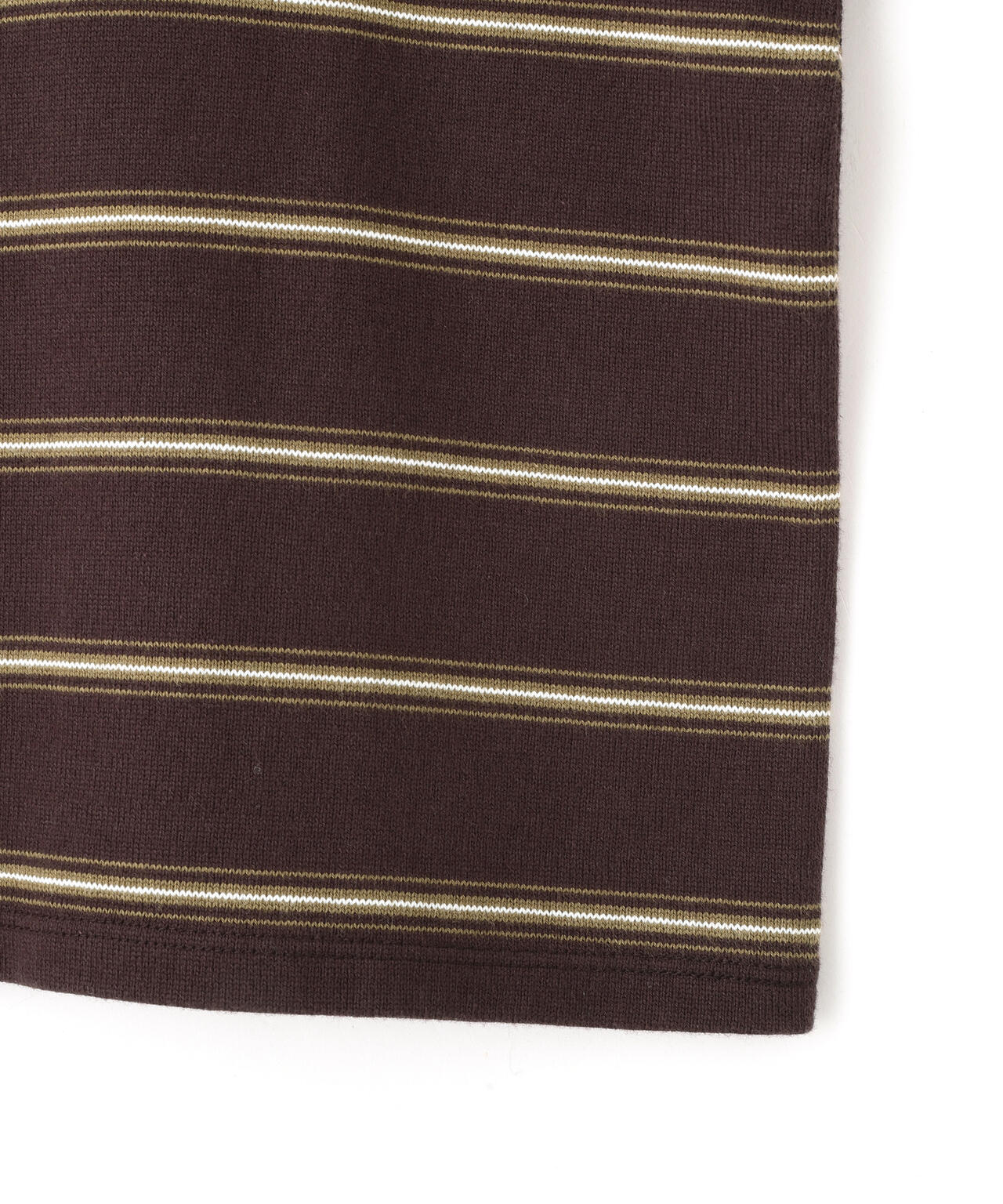 YLEVE / HEAVYWEIGHT SOFT JERSEY BORDER LONG-SLEEVE T
