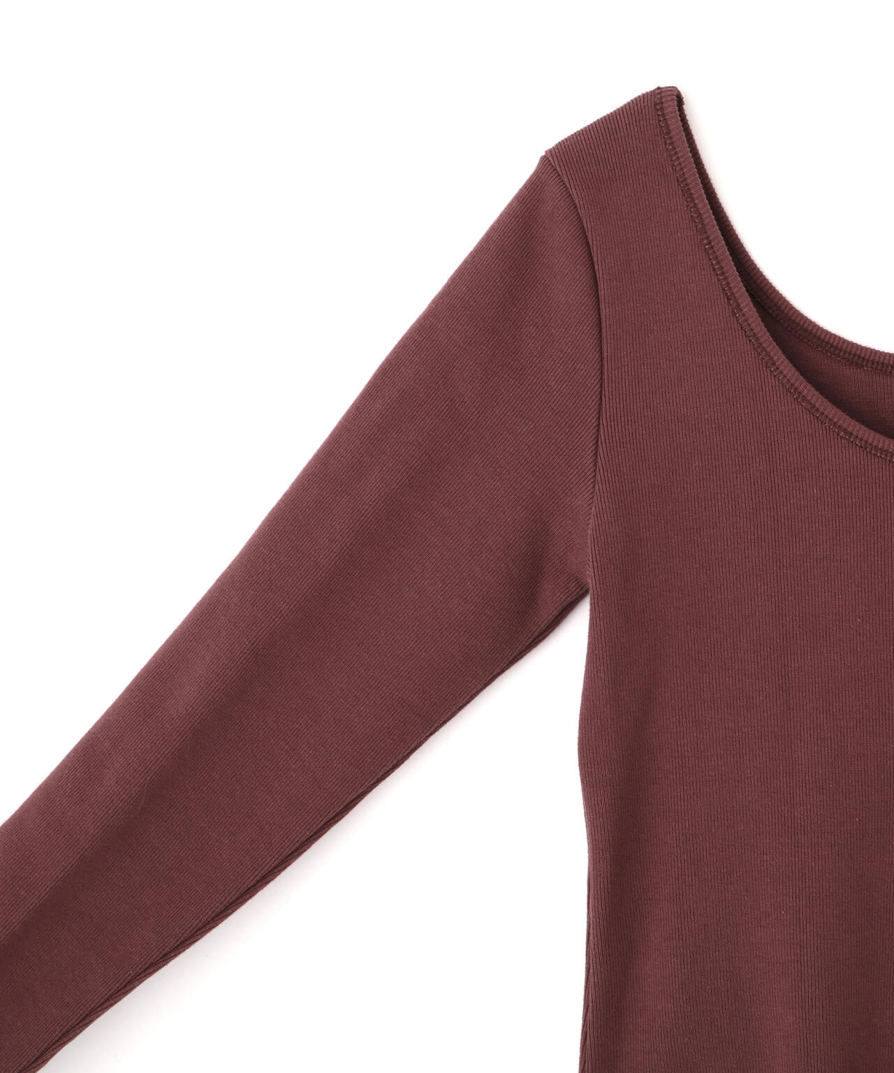 YLEVE / COTTON RIB LONG-SLEEVE T