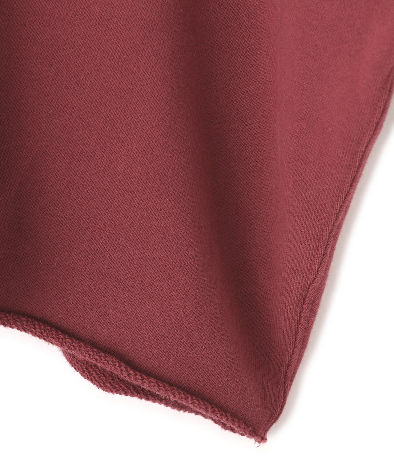 YLEVE / SOFT COTTON CUT OFF SWEAT SHIRT