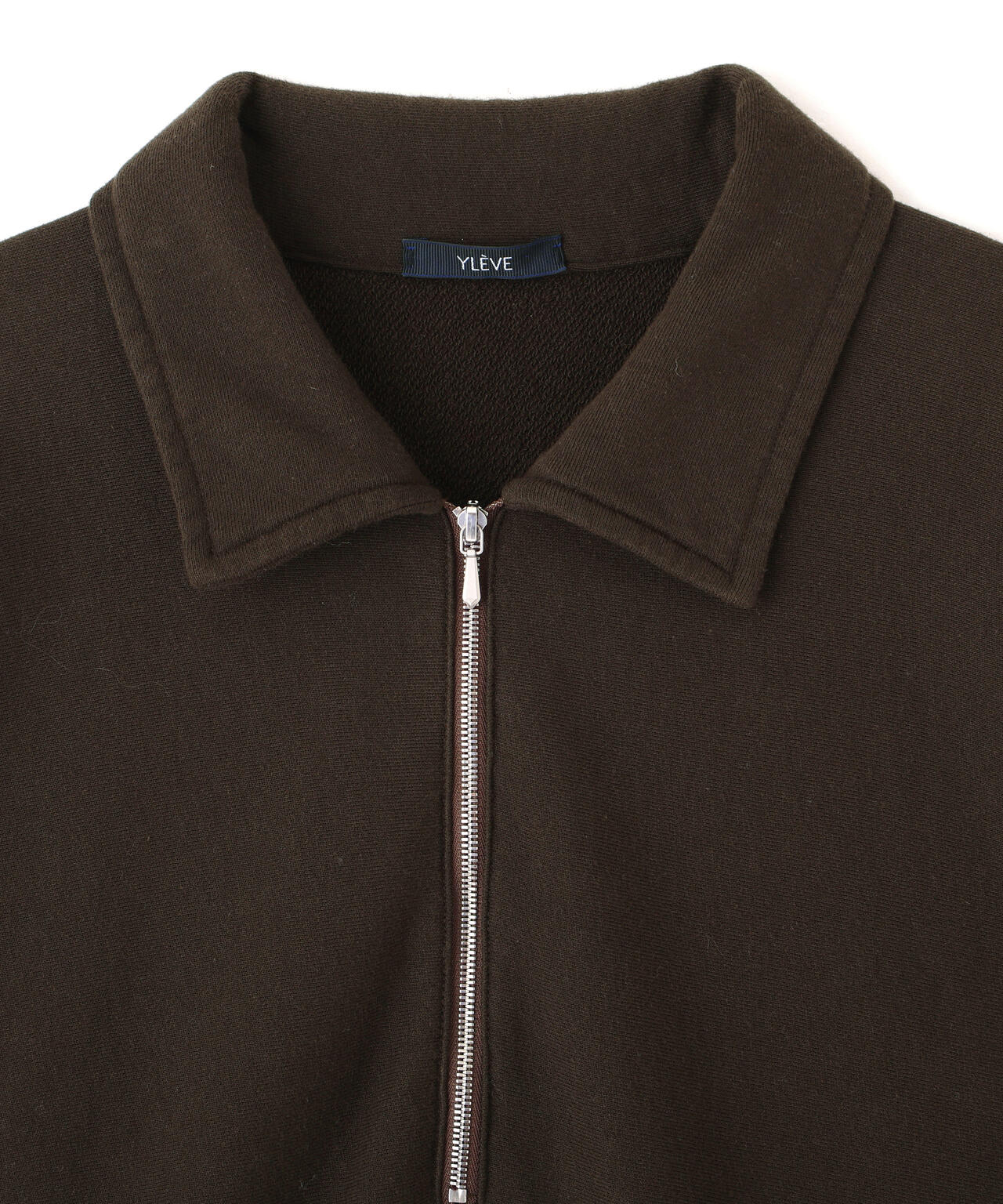 YLEVE / SOFT COTTON HALF ZIP SWEAT SHIRT