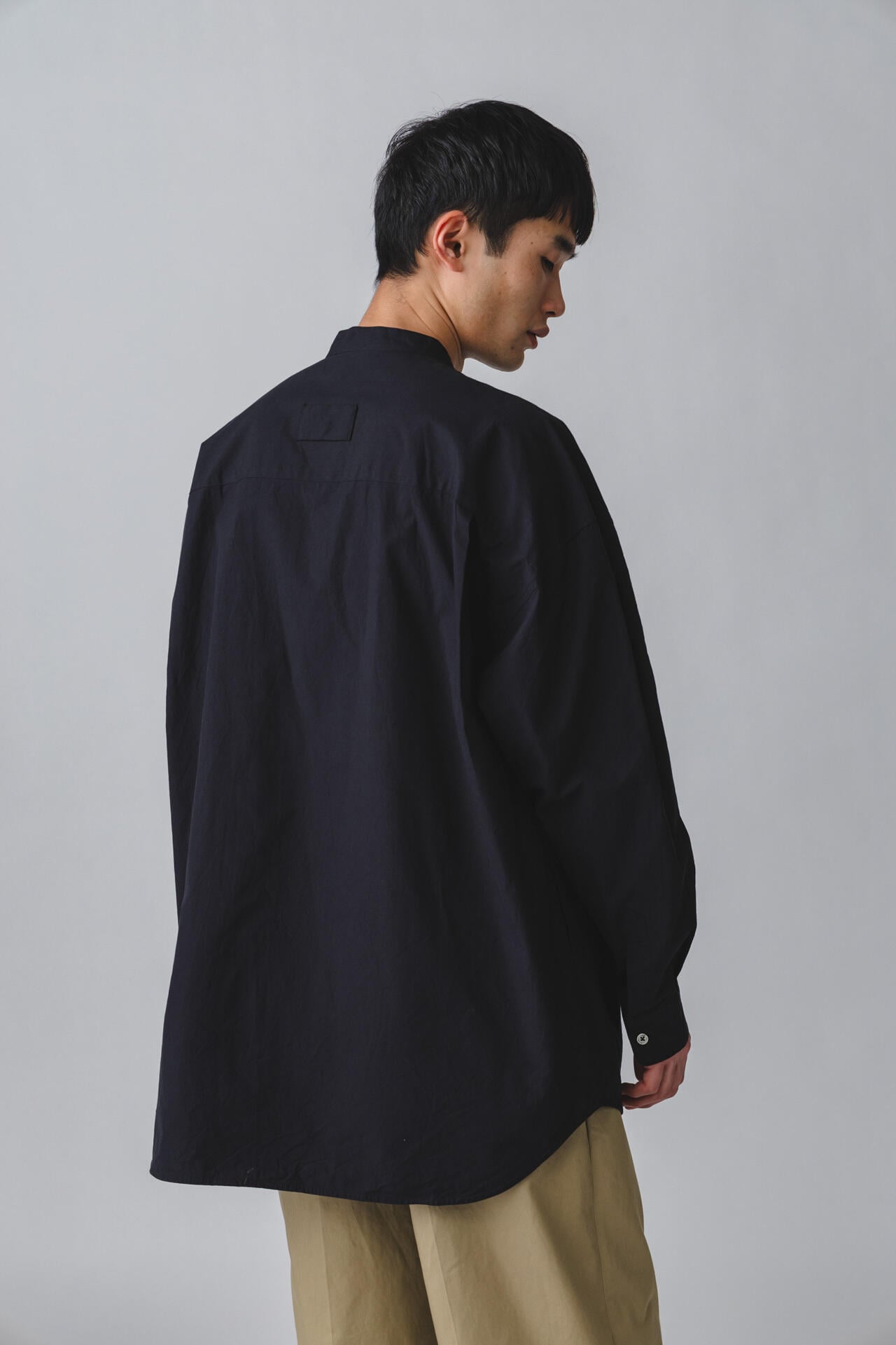 GOODNEIGHBORS SHIRTS / BASUKIA  BAND COLLAR SH