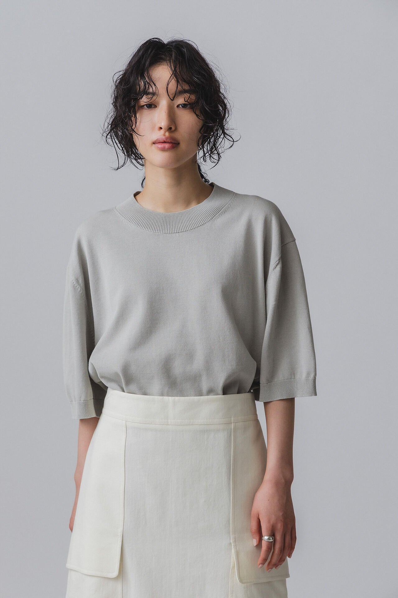 ［別注］STUDIO NICHOLSON / ICE COTTON 12GG SHORT SLEEVE T SHIRT