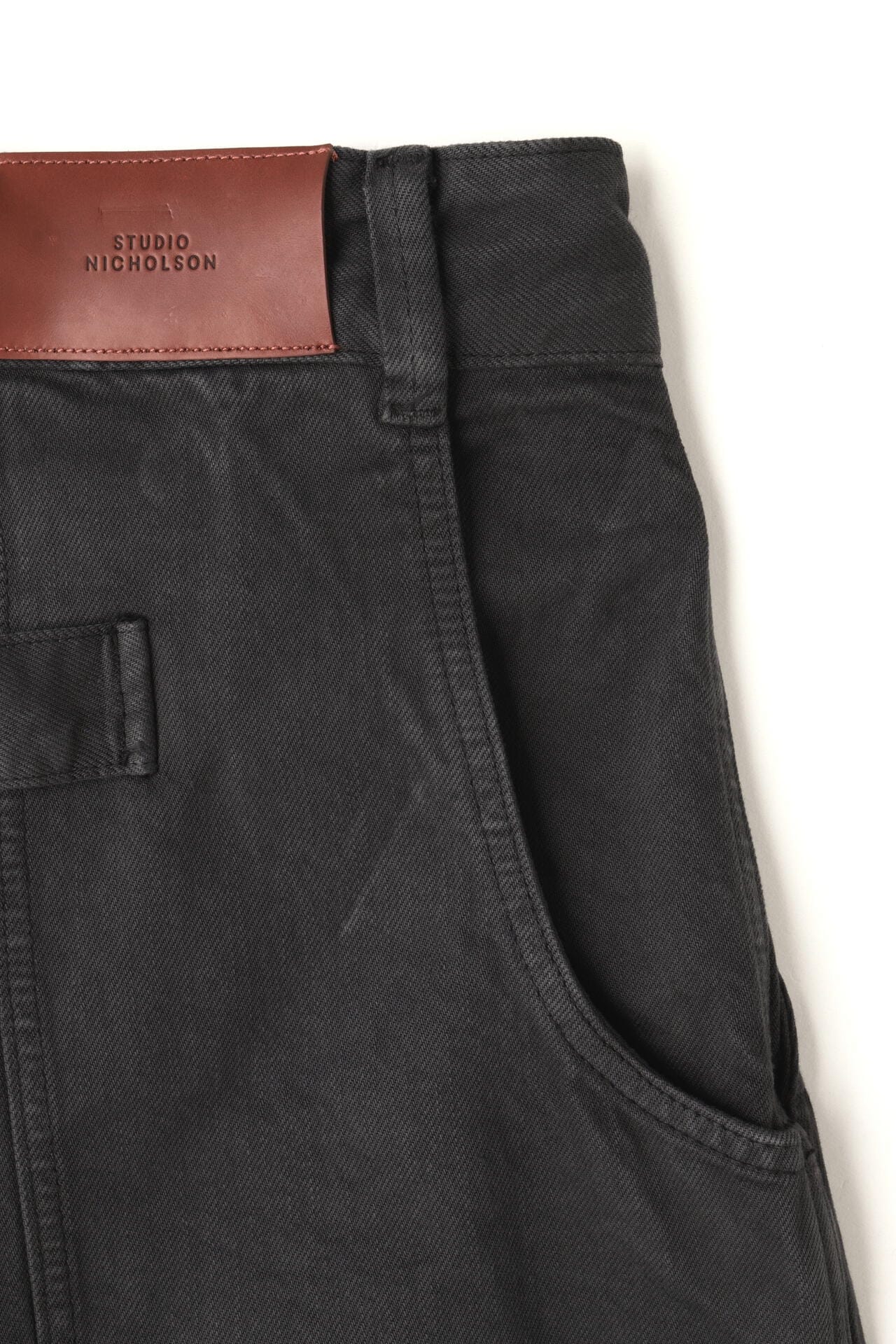 STUDIO NICHOLSON / RCYCLD GRMNT DYE DENIM GARMENT DYED PANT
