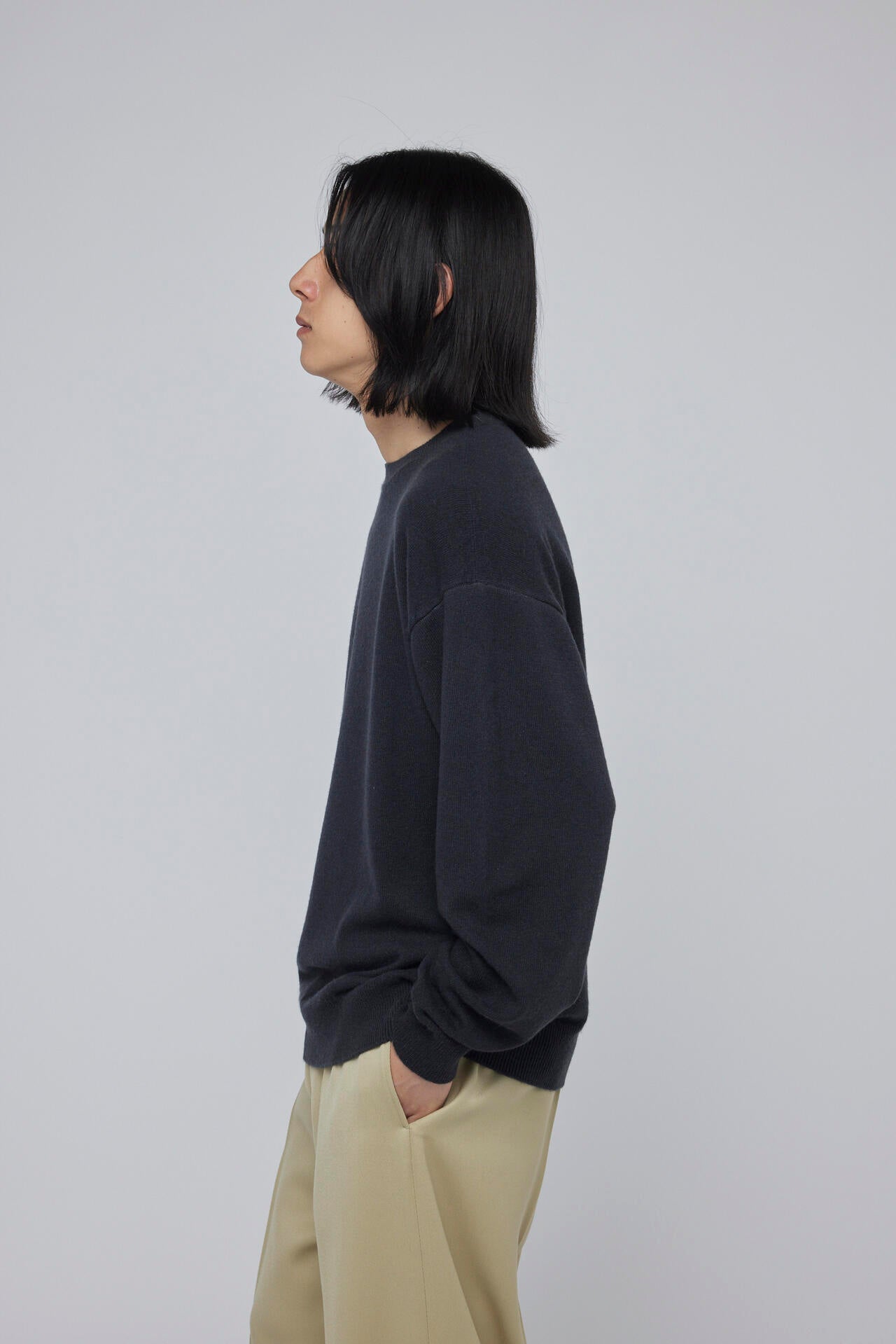 ［別注］Yonetomi / NEW BASIC CASHMERE KNIT P/O