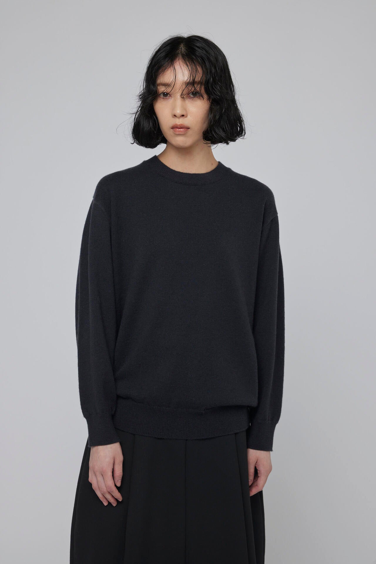 ［別注］Yonetomi / NEW BASIC CASHMERE KNIT P/O