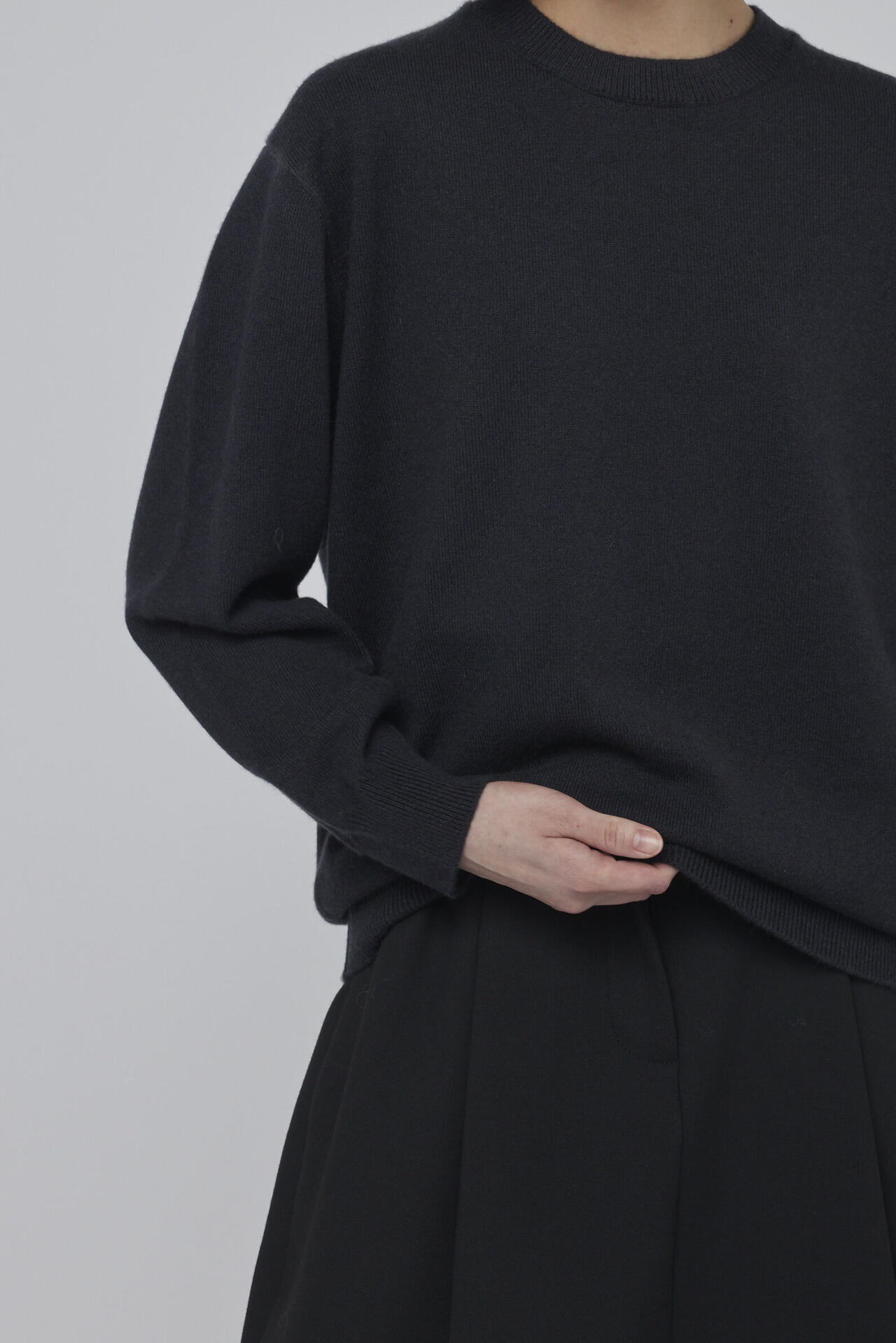 ［別注］Yonetomi / NEW BASIC CASHMERE KNIT P/O