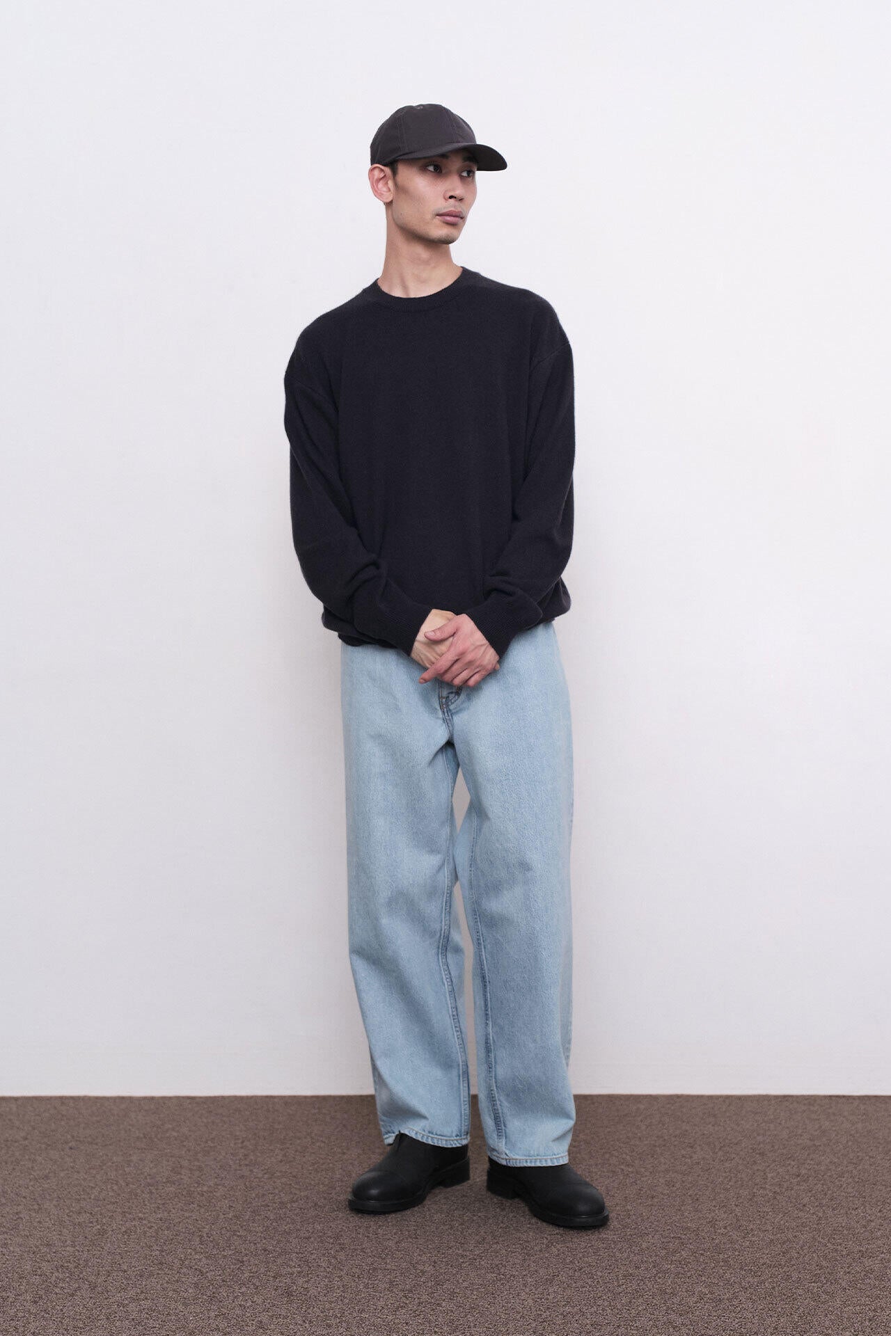 ［別注］Yonetomi / NEW BASIC CASHMERE KNIT P/O
