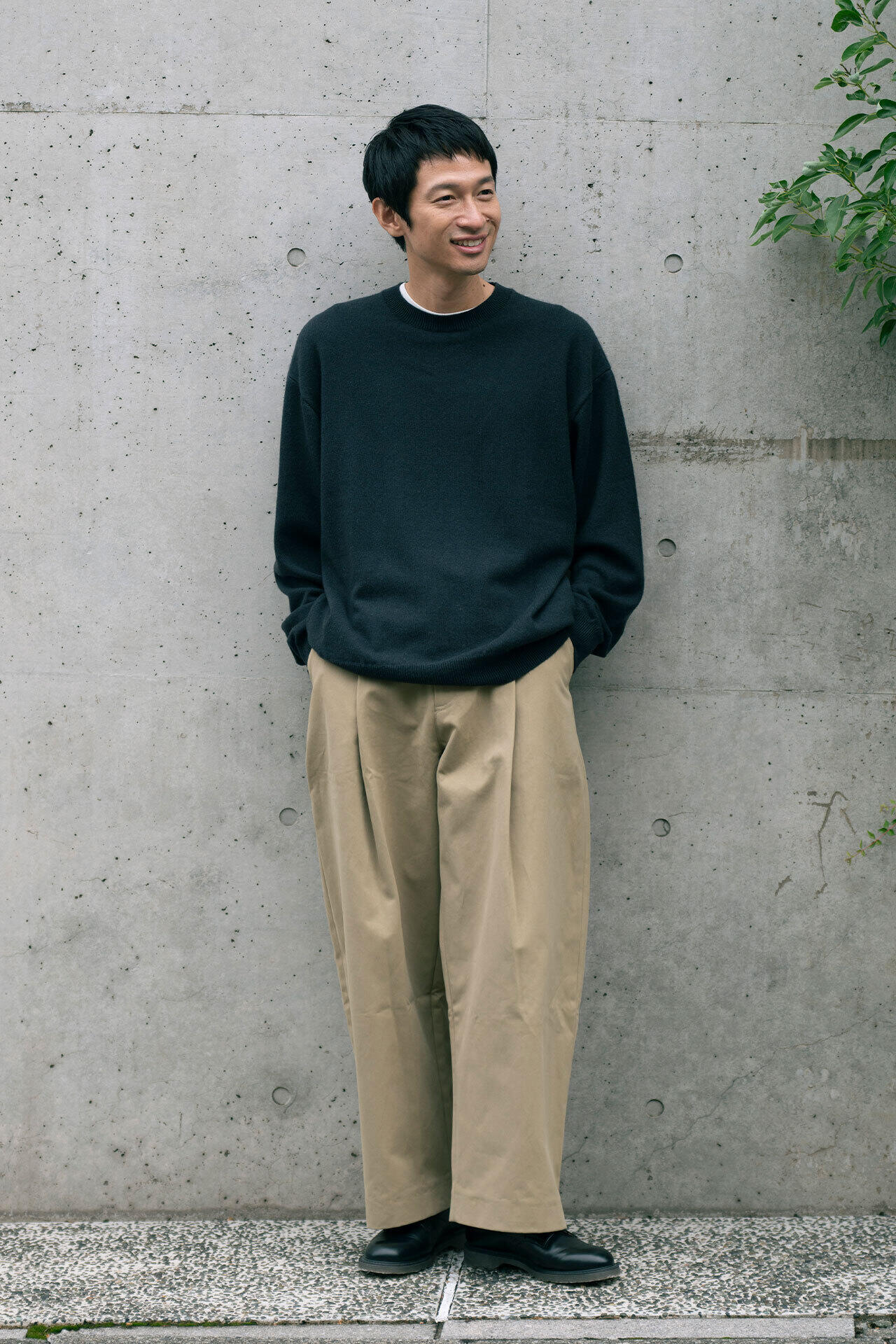 ［別注］Yonetomi / NEW BASIC CASHMERE KNIT P/O