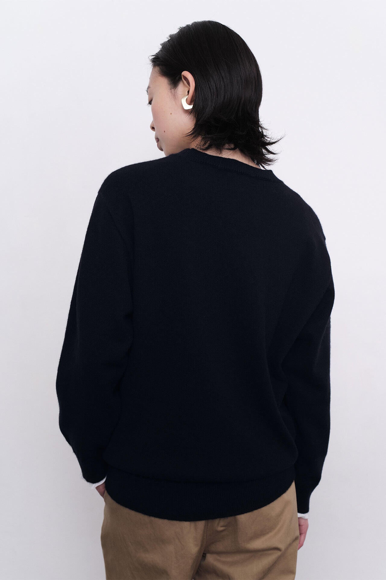 ［別注］Yonetomi / NEW BASIC CASHMERE KNIT P/O