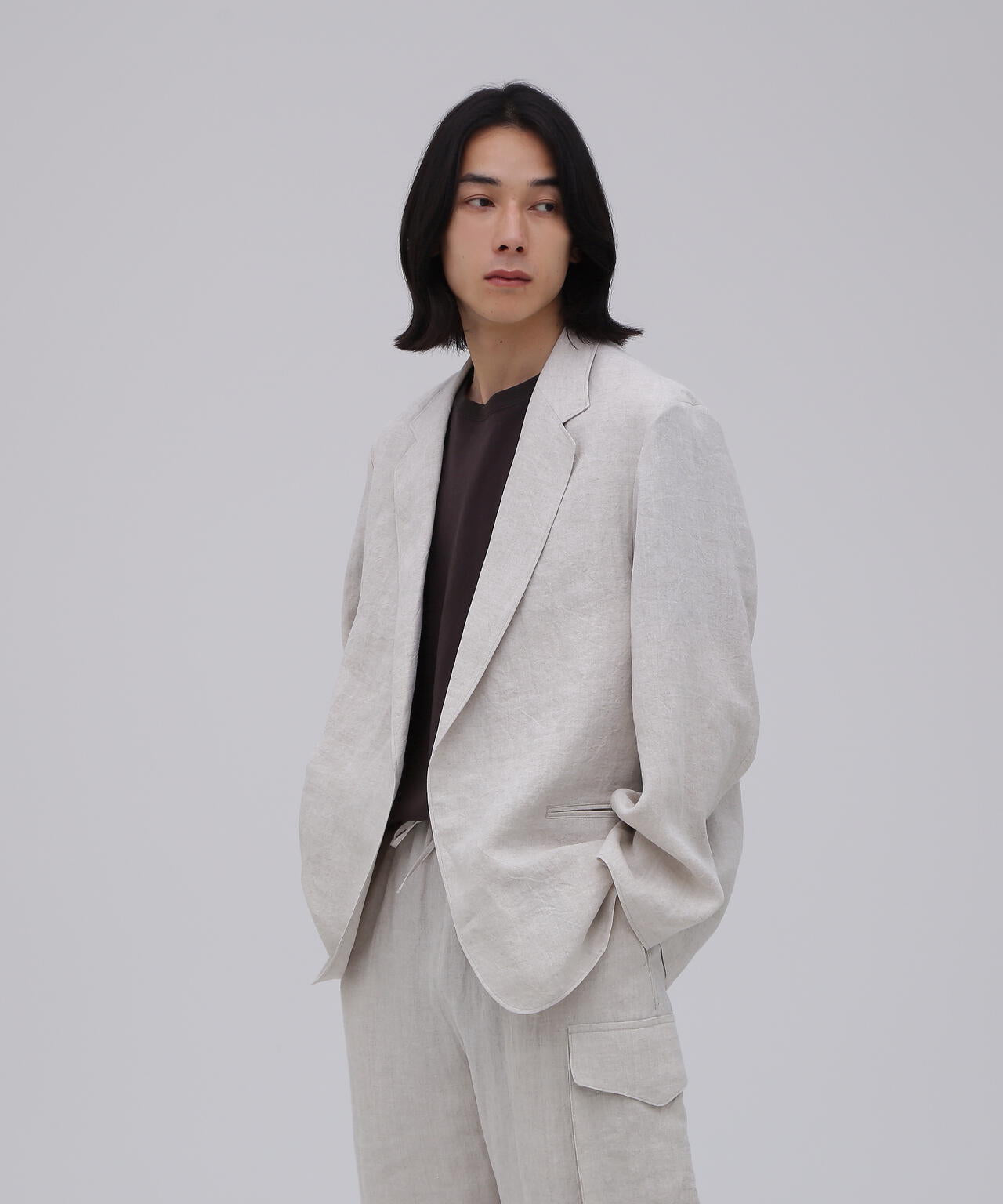 [別注] blurhms / RAMIE LINEN CARDIGAN JACKET