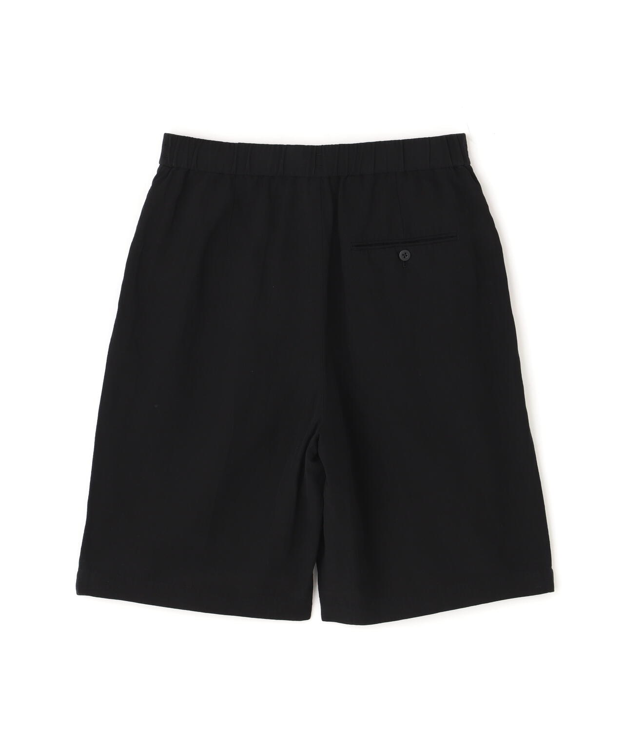 ATON / COTTON LINEN VOILE TWO TUCKED EASY SHORTS