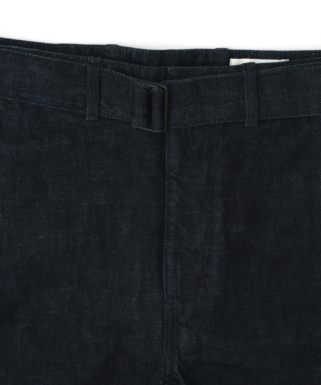 LEMAIRE / HEAVY INDIGO DENIM TWISTED BELTED PANTS