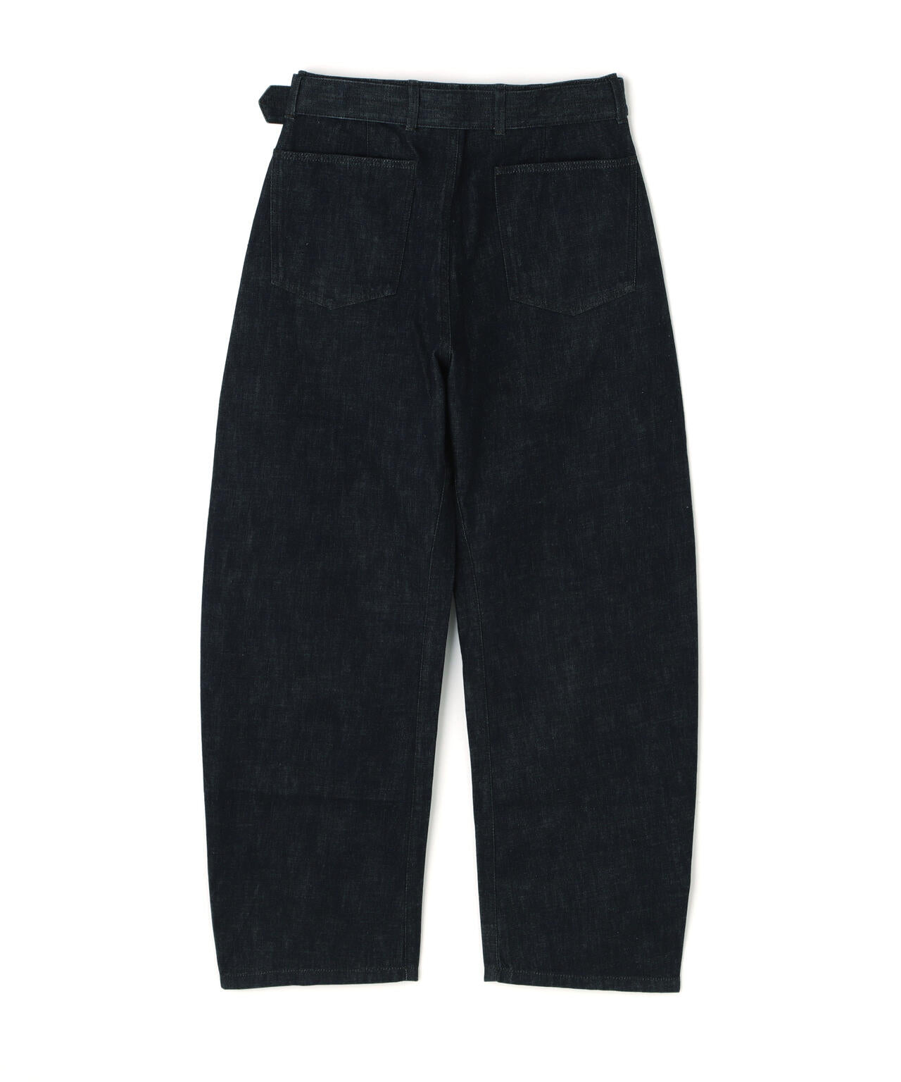 LEMAIRE / HEAVY INDIGO DENIM TWISTED BELTED PANTS