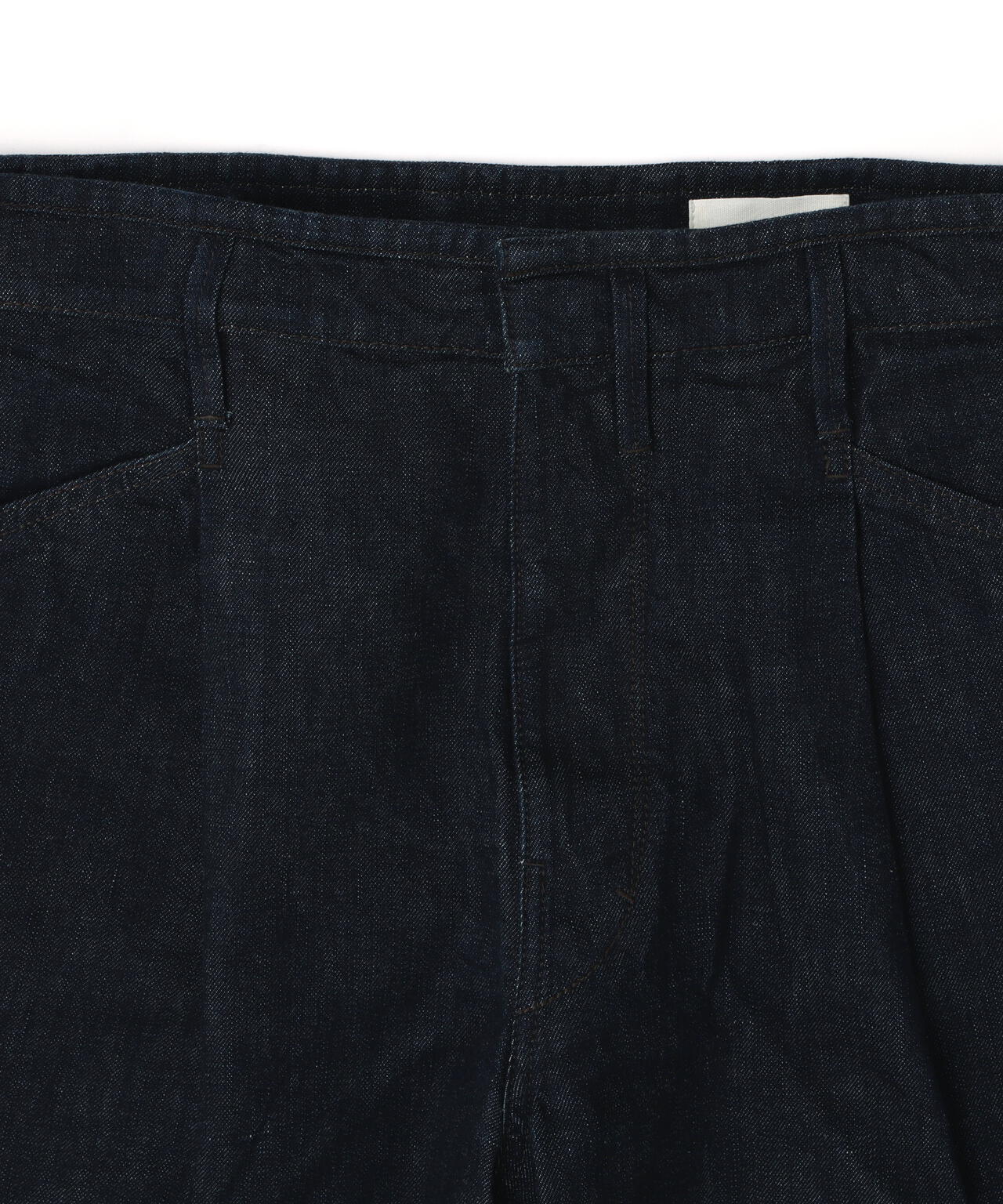 LEMAIRE / HEAVY INDIGO DENIM PLEATED WORKWEAR PANTS