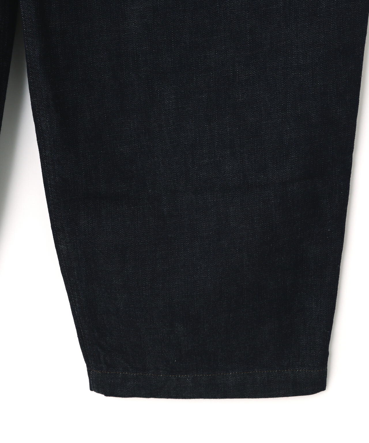 LEMAIRE / HEAVY INDIGO DENIM PLEATED WORKWEAR PANTS