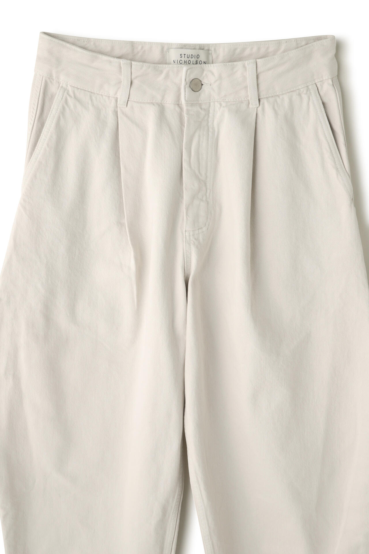 STUDIO NICHOLSON / ARCHIVE MODEL STRIPE DENIM PLEATED CARPENTER PANT