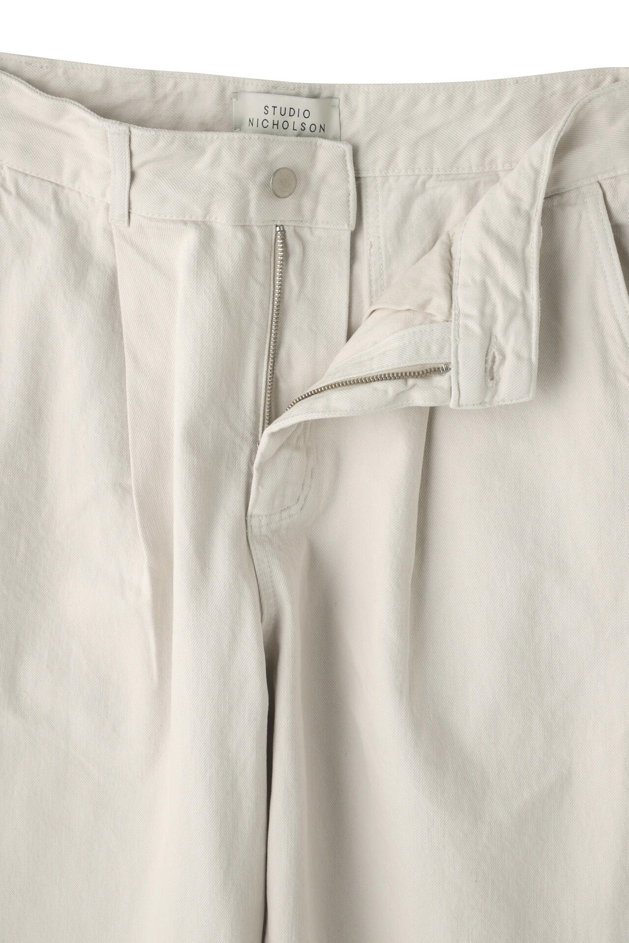 STUDIO NICHOLSON / ARCHIVE MODEL STRIPE DENIM PLEATED CARPENTER PANT