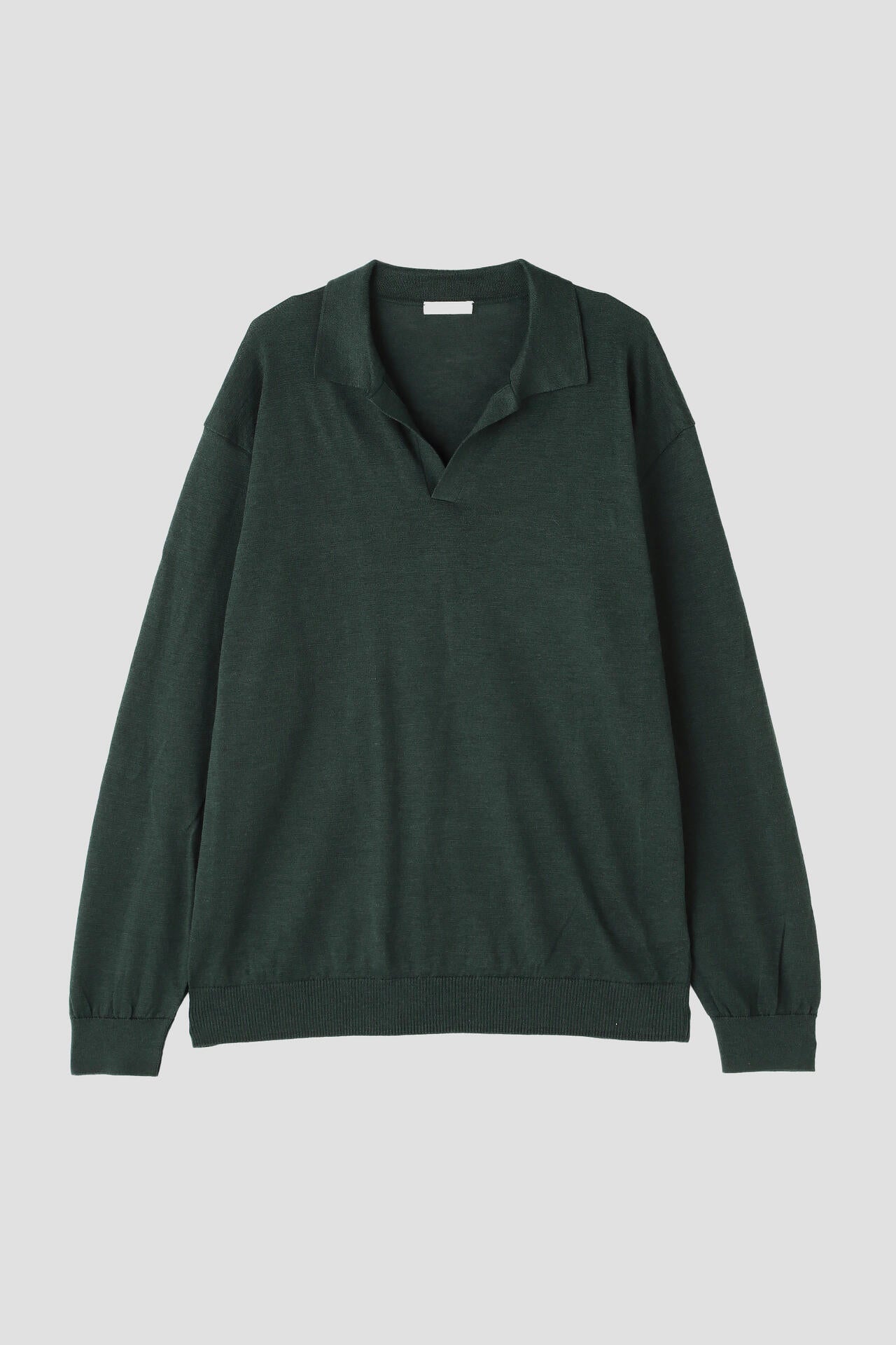 ATON / RAMIE CASHMERE SKIPPER POLO SWEATER