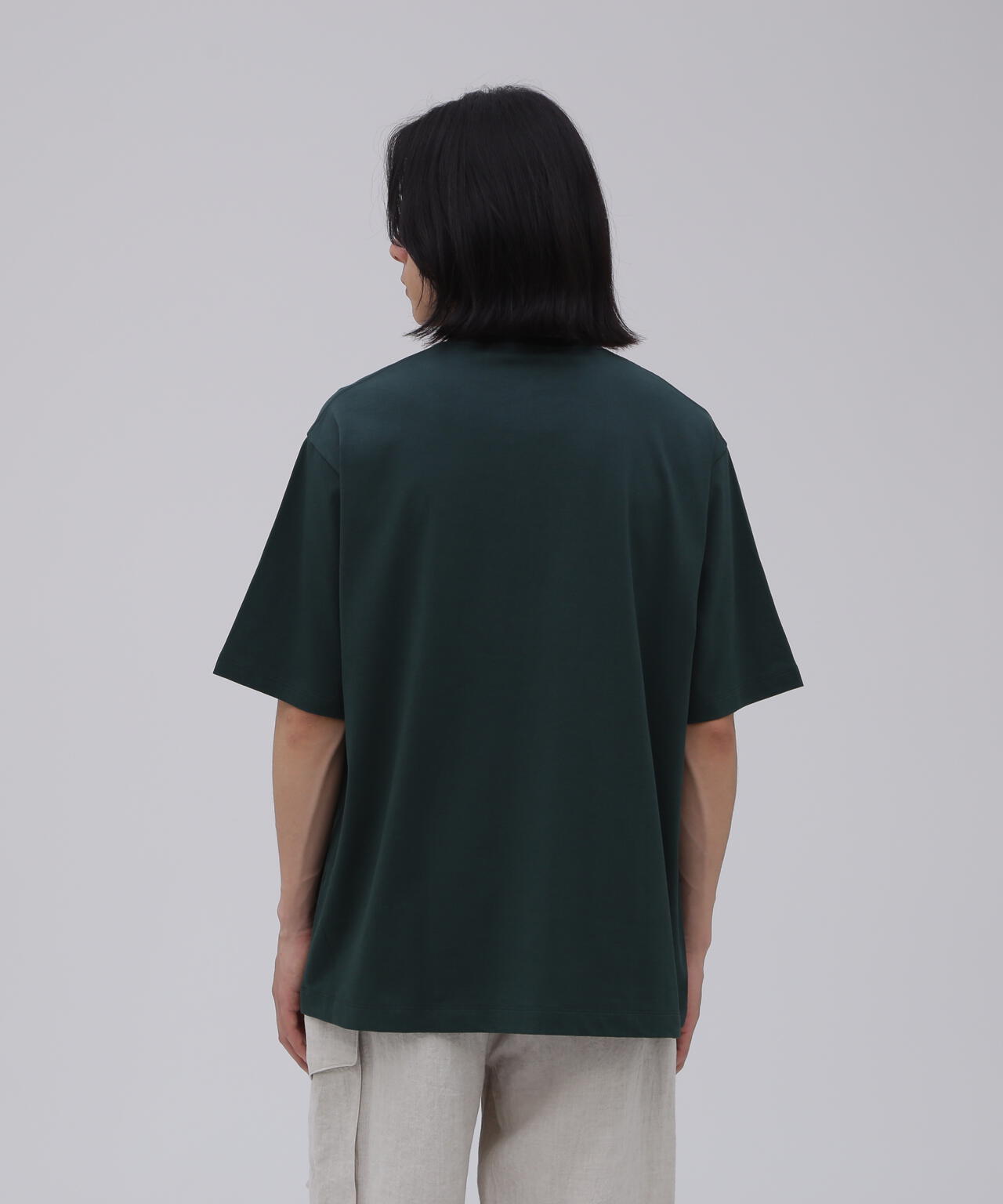 ATON / DRY COTTON JERSEY STANDARD MOCKNECK T-SHIRT
