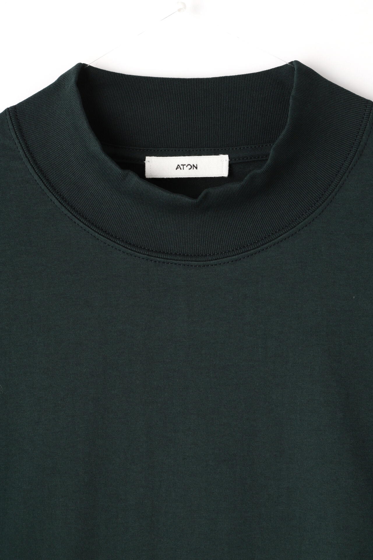 ATON / DRY COTTON JERSEY STANDARD MOCKNECK T-SHIRT