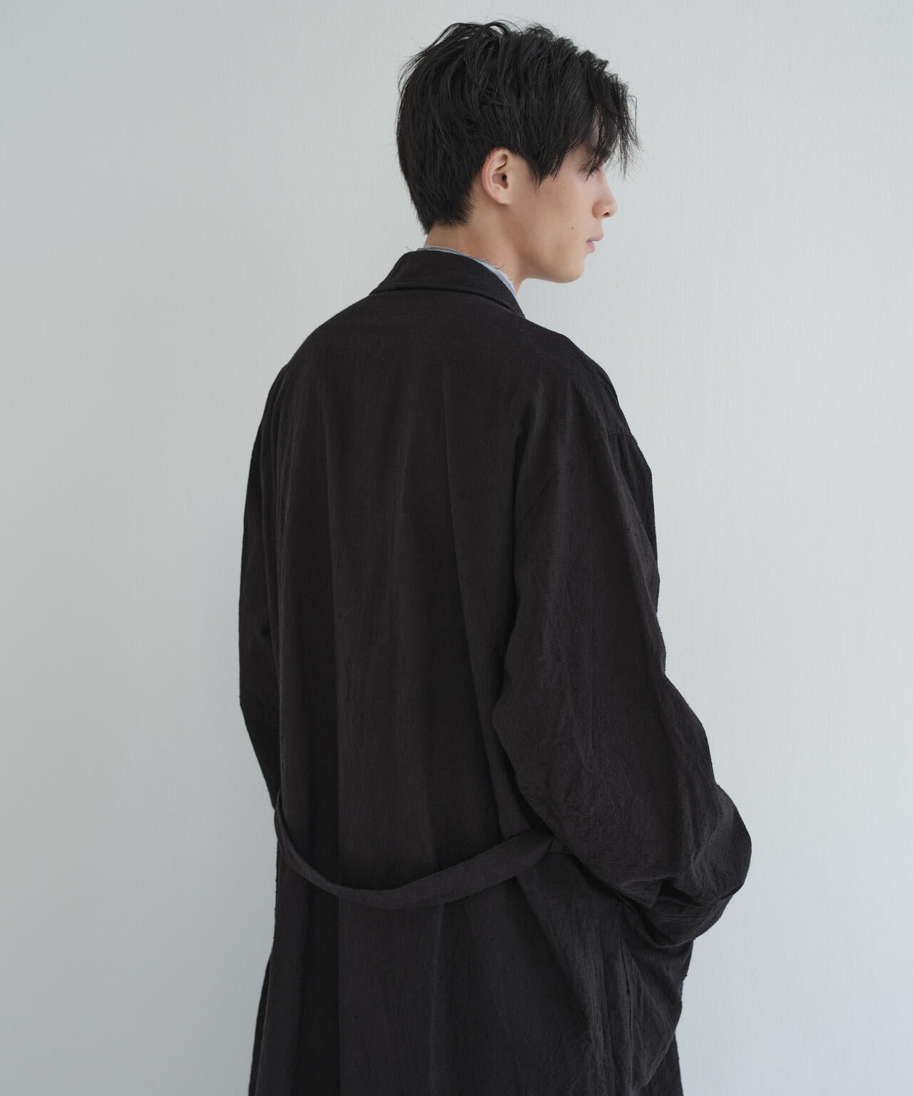 [別注] blurhms / SILK COTTN NEP PLAID COAT