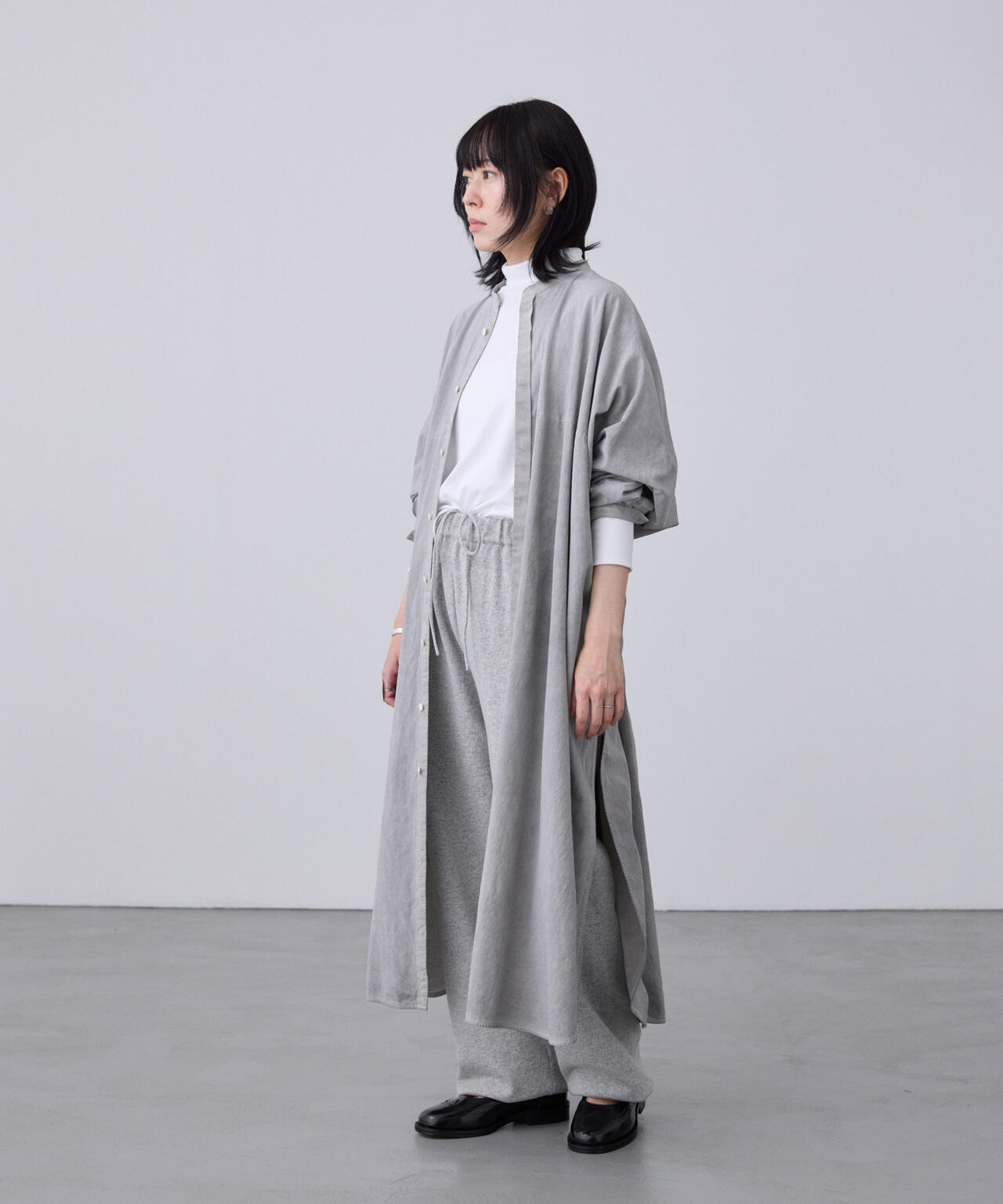 [限定]Yonetomi / RIGID CASHMERE SWEATER PANTS