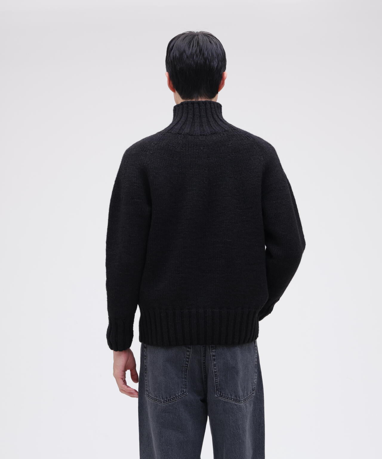 slopeslow / yoke top turtle neck sweater
