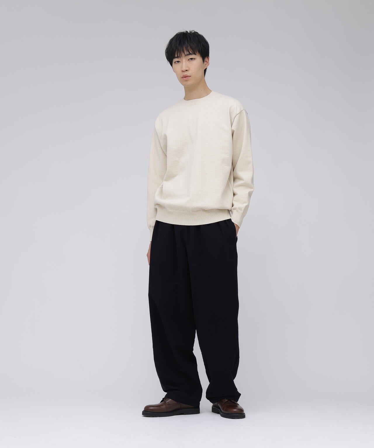 Yonetomi / RIGID CASHMERE SWEATER PULL OVER