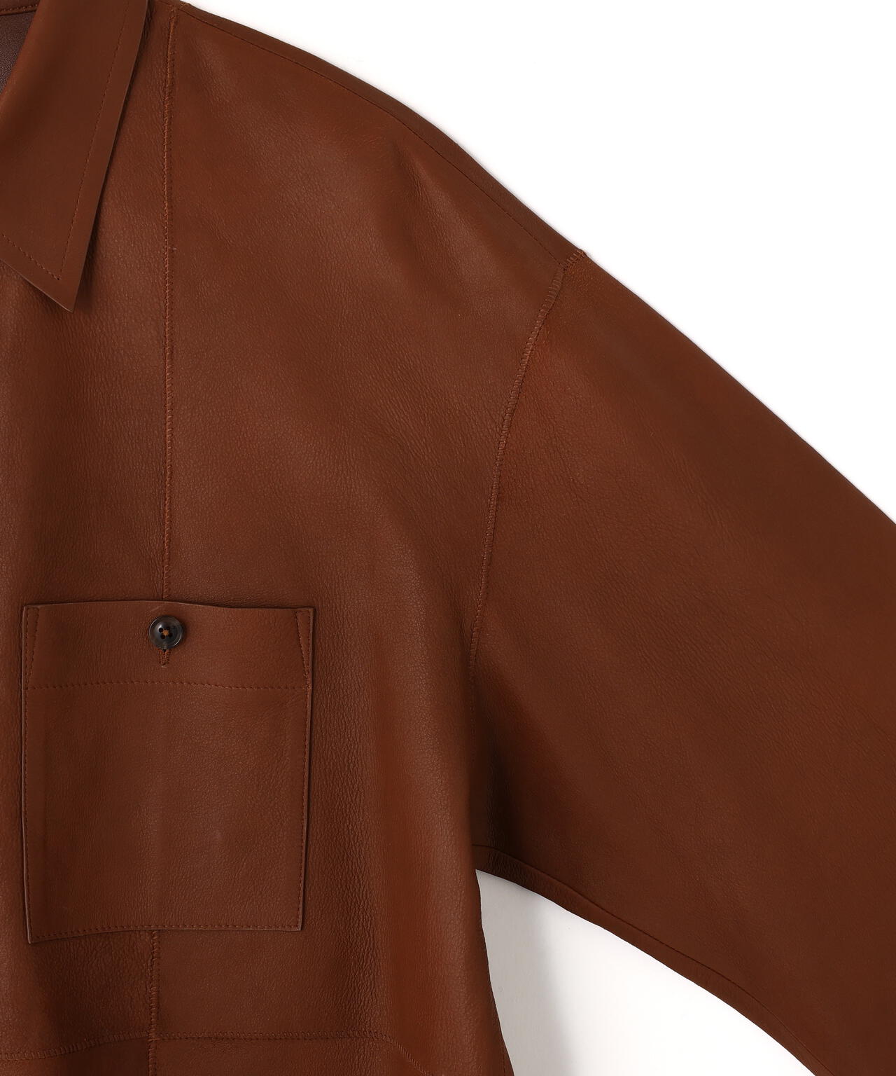 IRENISA / LEATHER SHIRT BLOUSON