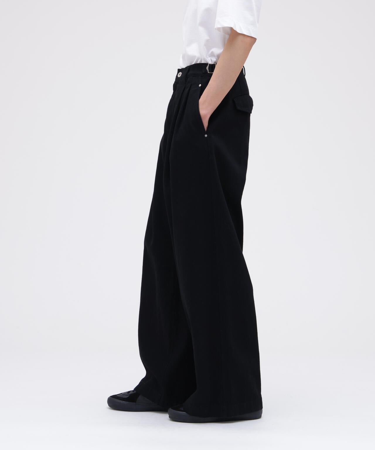 IRENISA / TWO TUCKS BUGGY PANTS