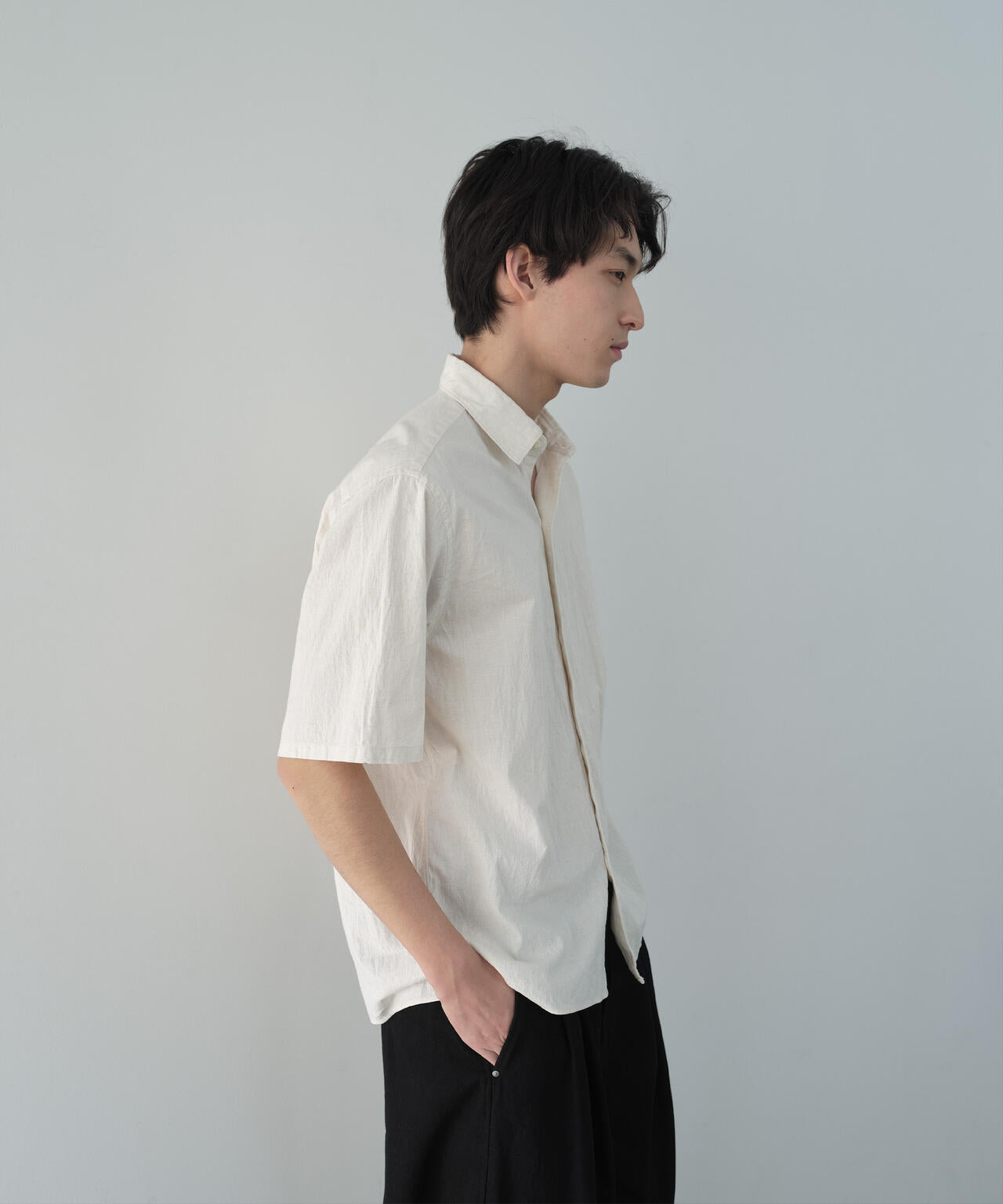 [別注]blurhms / COTTON LINEN HALF-SLEEVE SHIRT