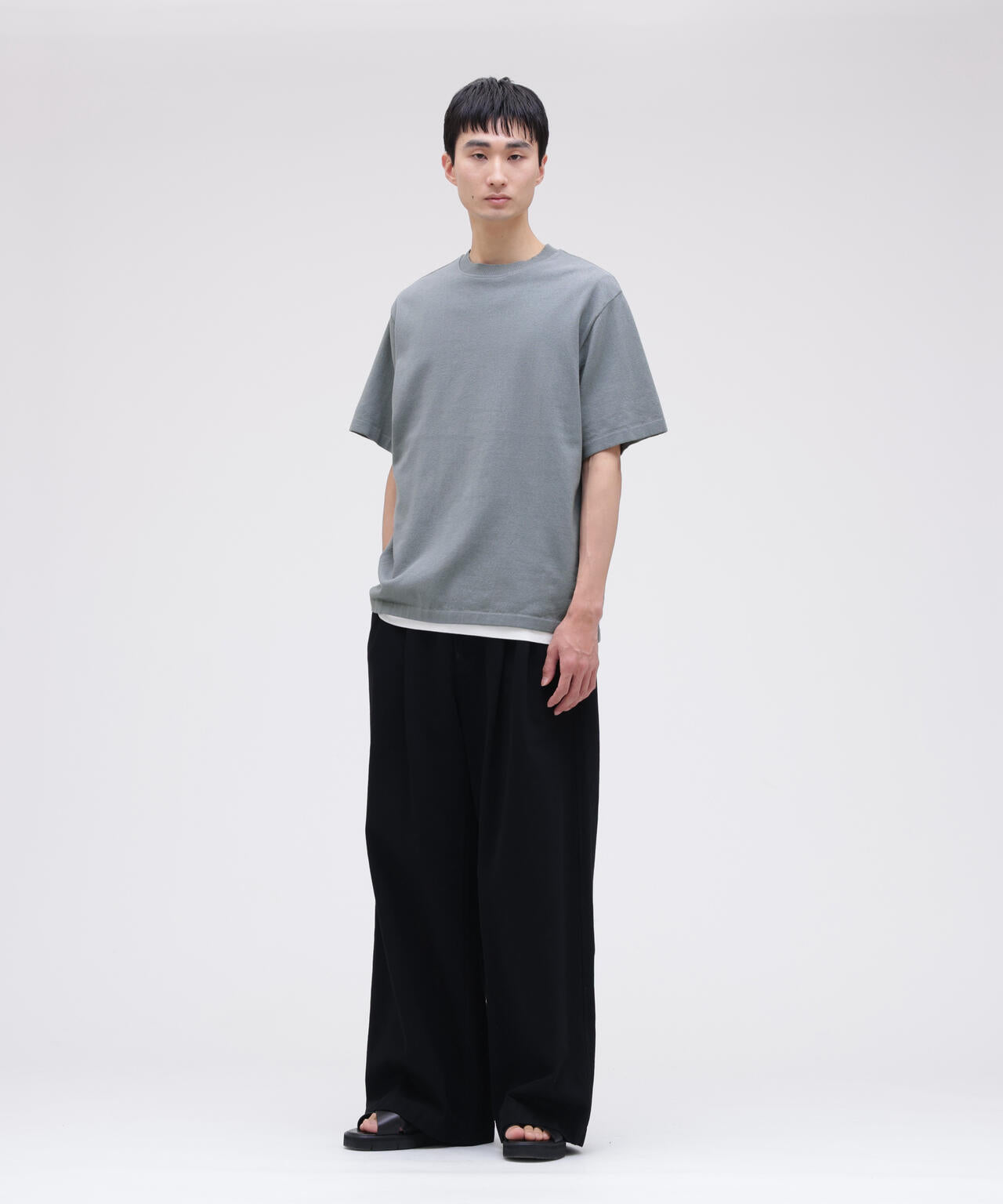 [別注]Yonetomi / LIGHT WAVE COTTON KNIT TEE