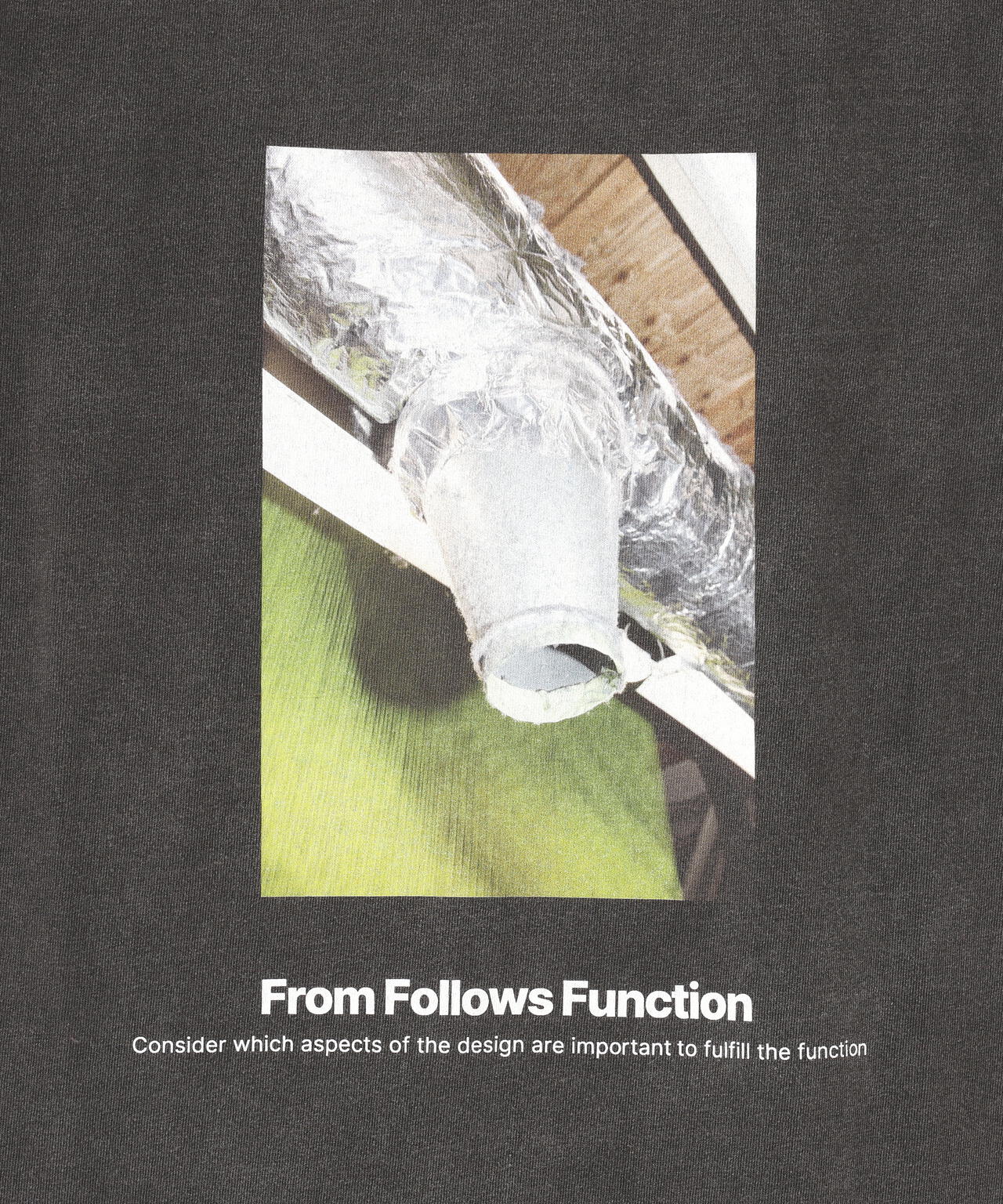 KURO / 17/-ROUND SHAPE DYED TEE ''From Follows Function''