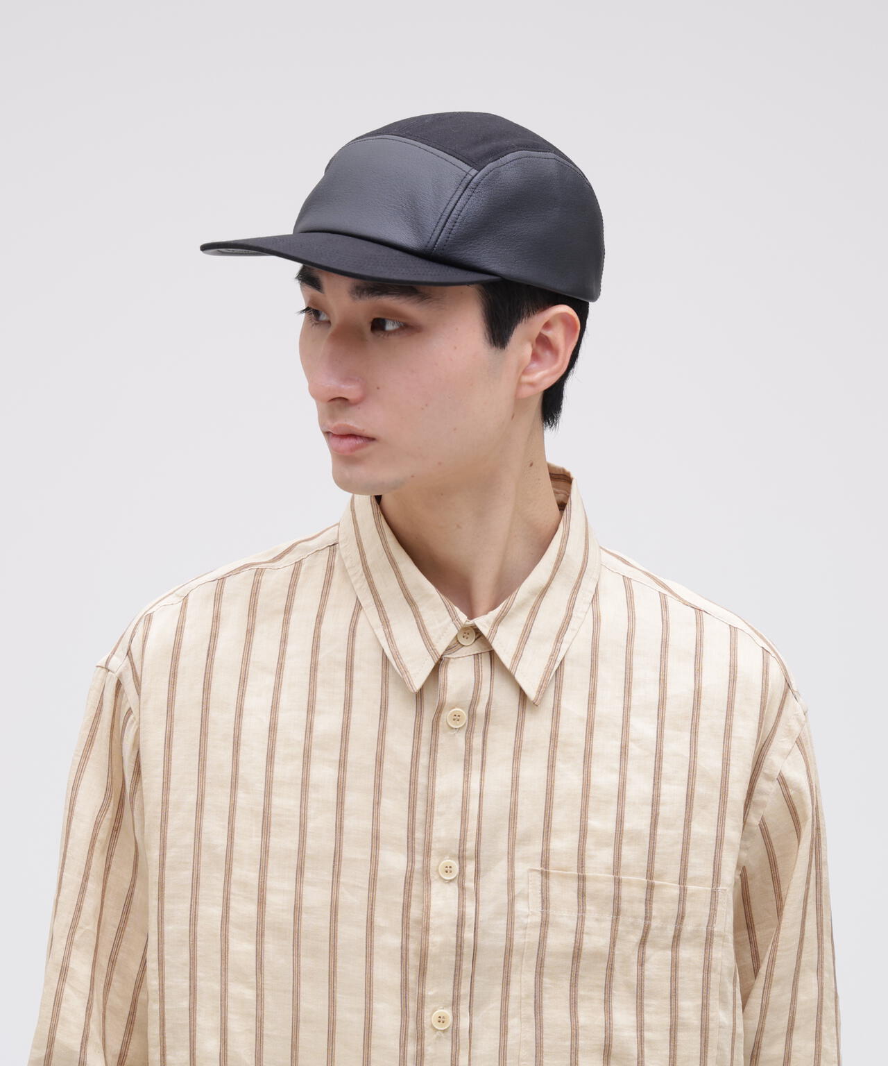 KIJIMA TAKAYUKI / PARAFFIN DUCK & GOAT SKIN JET CAP