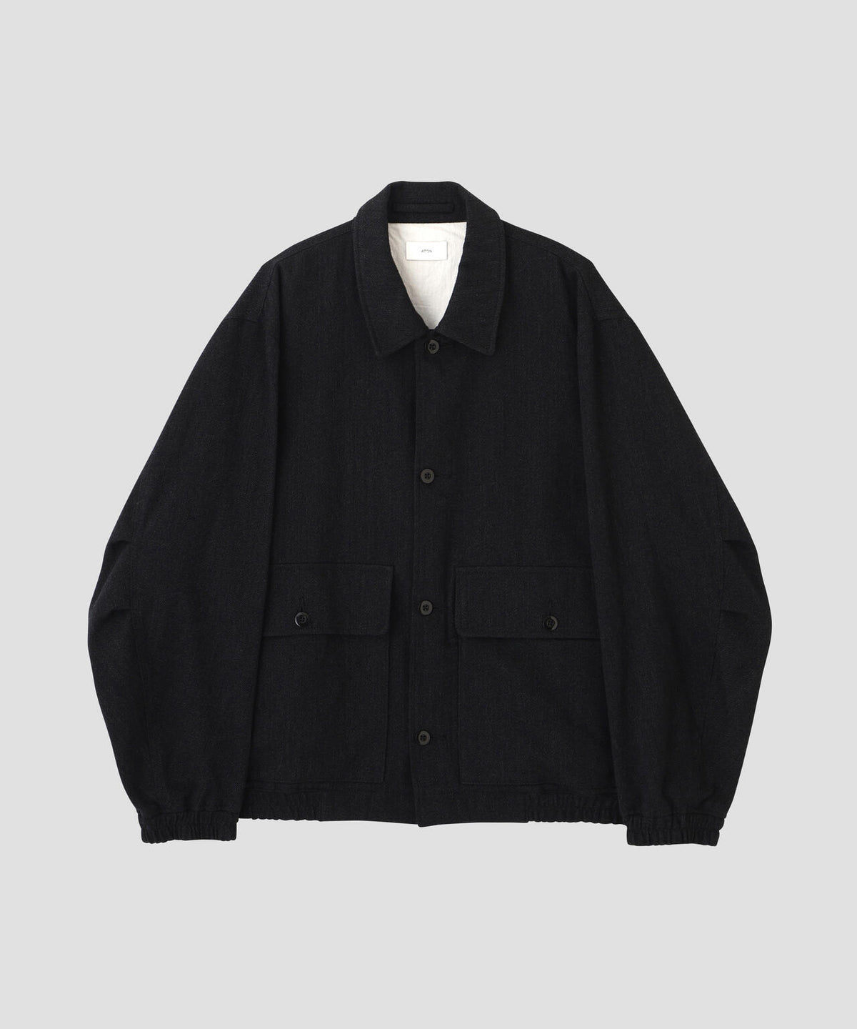 ATON / WOOL COTTON KERSEY WORK JACKET