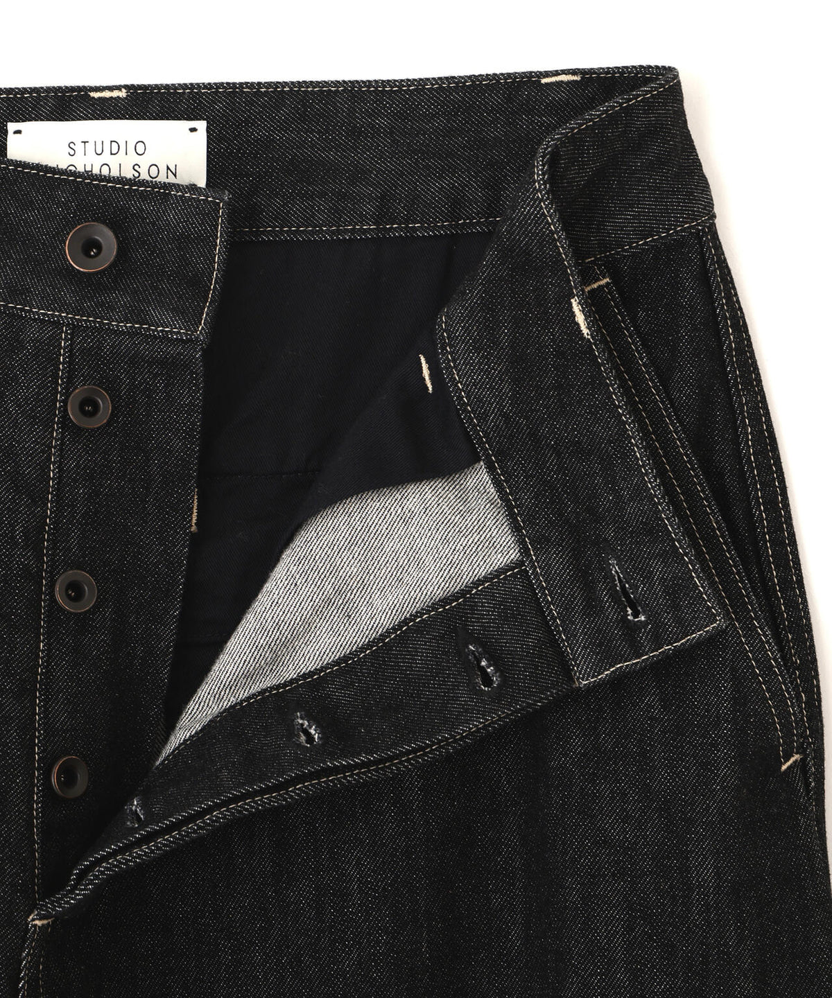 STUDIO NICHOLSON / JAPANESE DENIM CURVED LEG JEAN