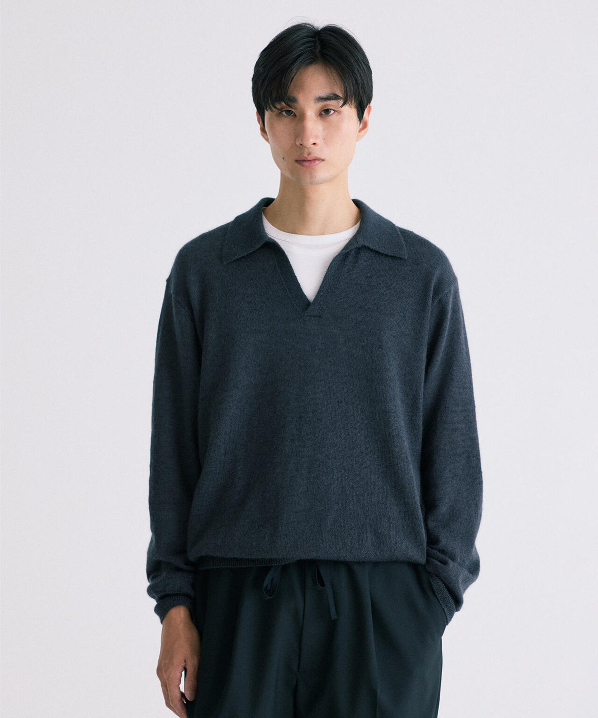 Yonetomi / [UNISEX] SUPER KID MOHAIR COTTON KNIT PULL OVER
