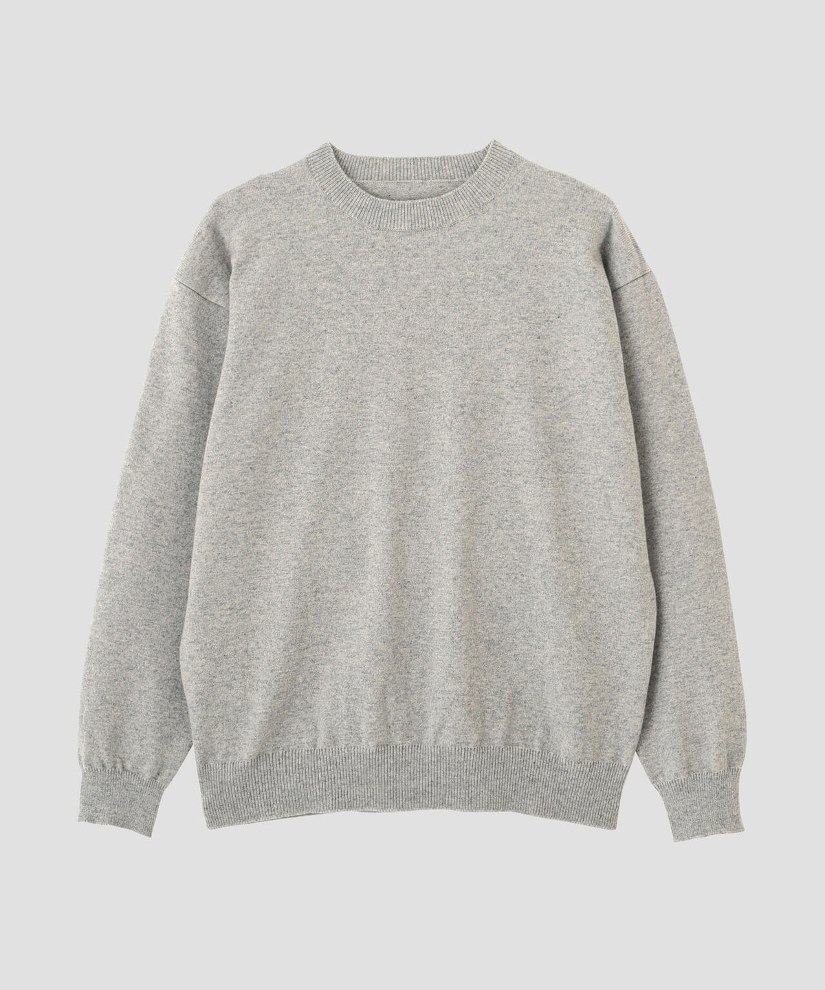 Yonetomi / [UNISEX] RIGID CASHMERE SWEATER Crew Neck Pullover - RAW