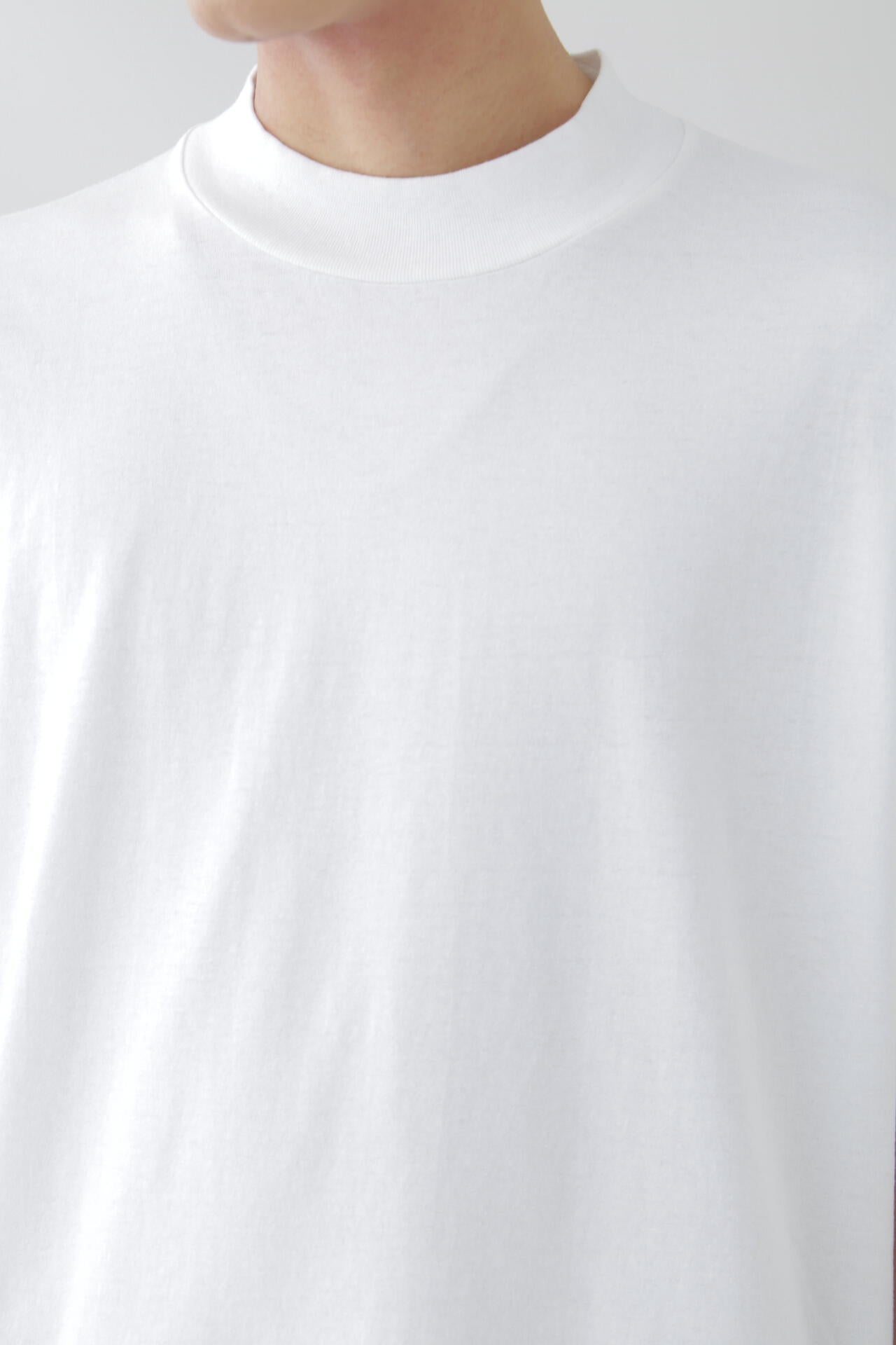 Ｙ / ORGANIC COTTON JERSEY MOCK NECK S/S T