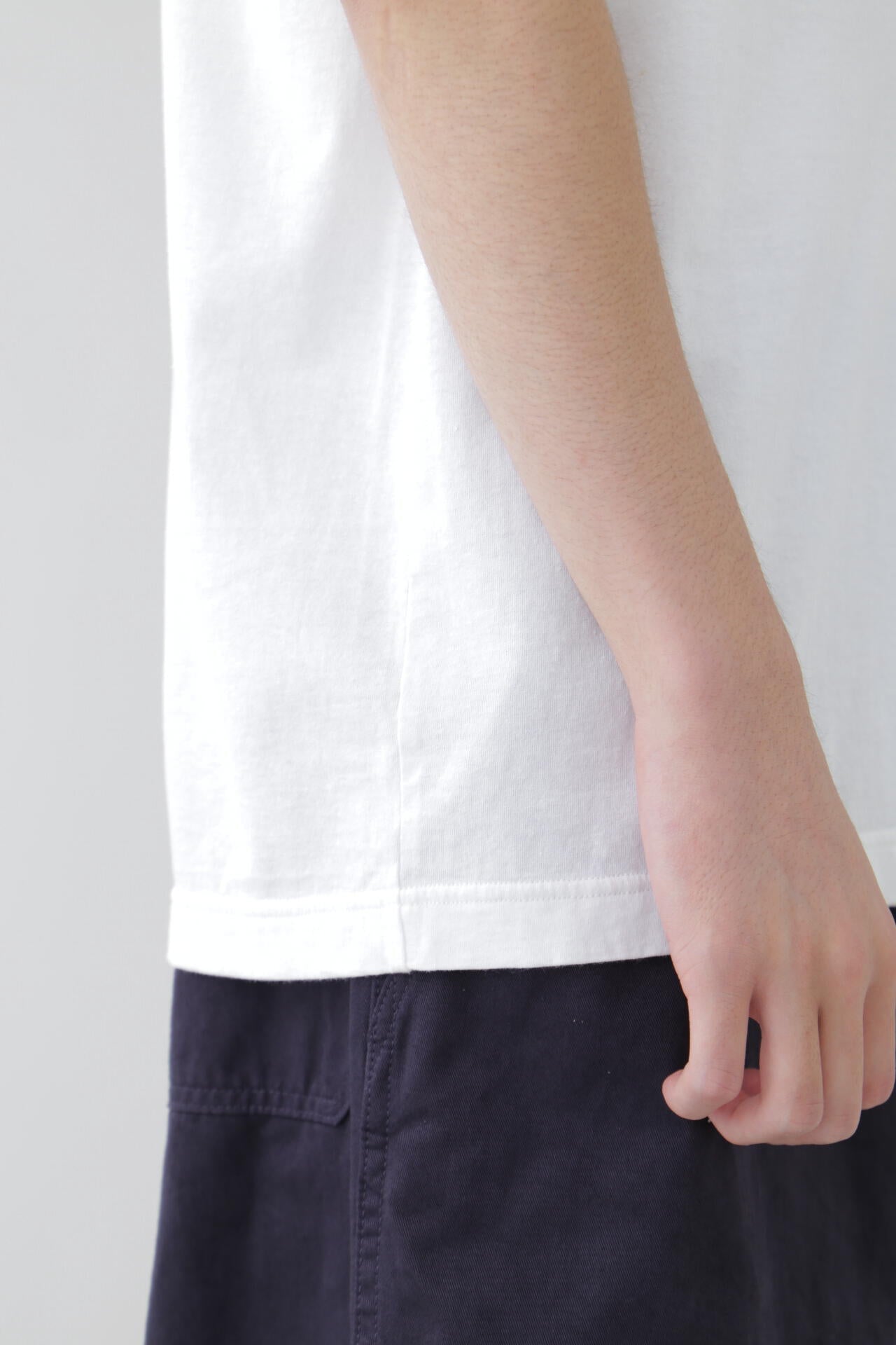 Ｙ / ORGANIC COTTON JERSEY MOCK NECK S/S T