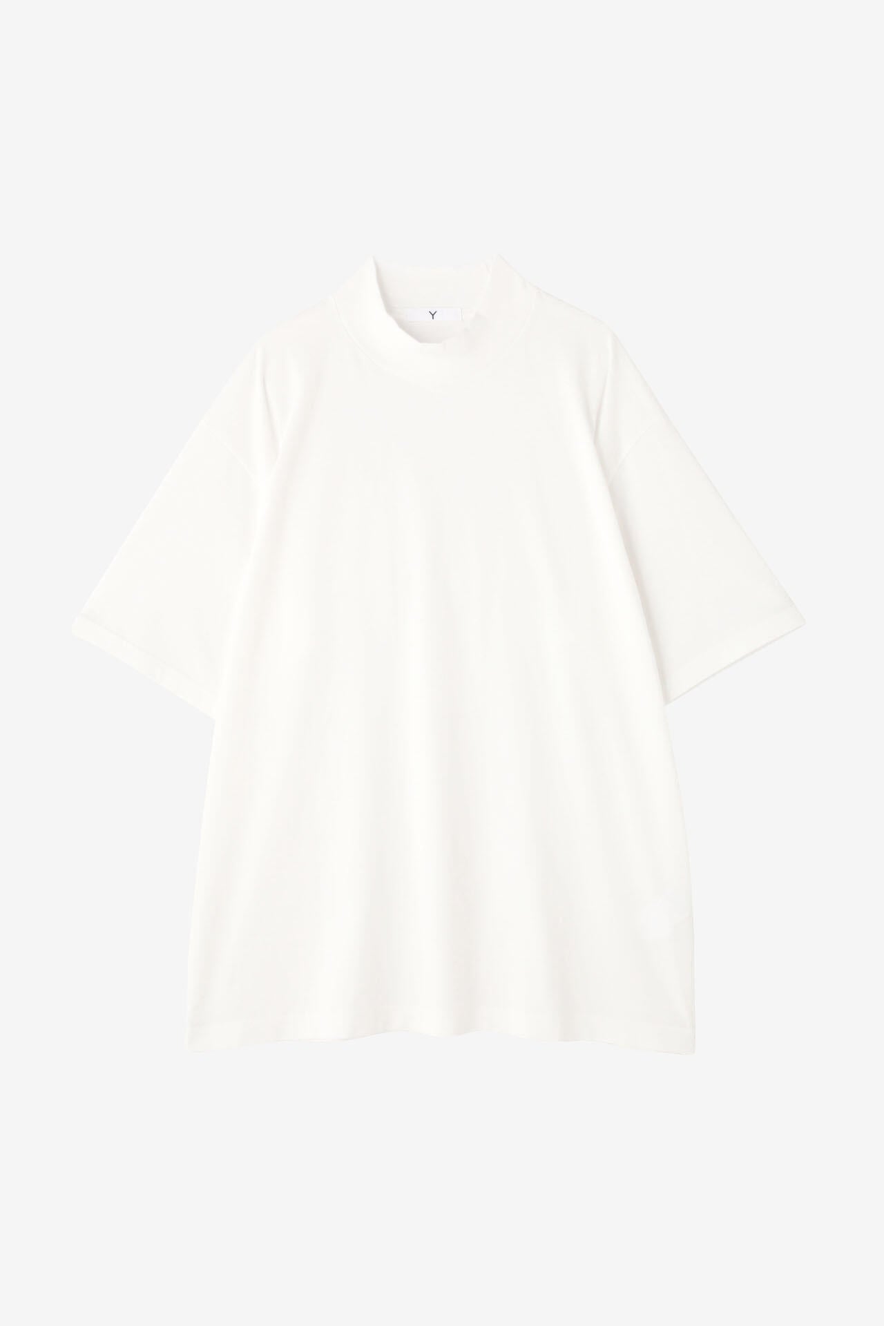 Ｙ / ORGANIC COTTON JERSEY MOCK NECK S/S T