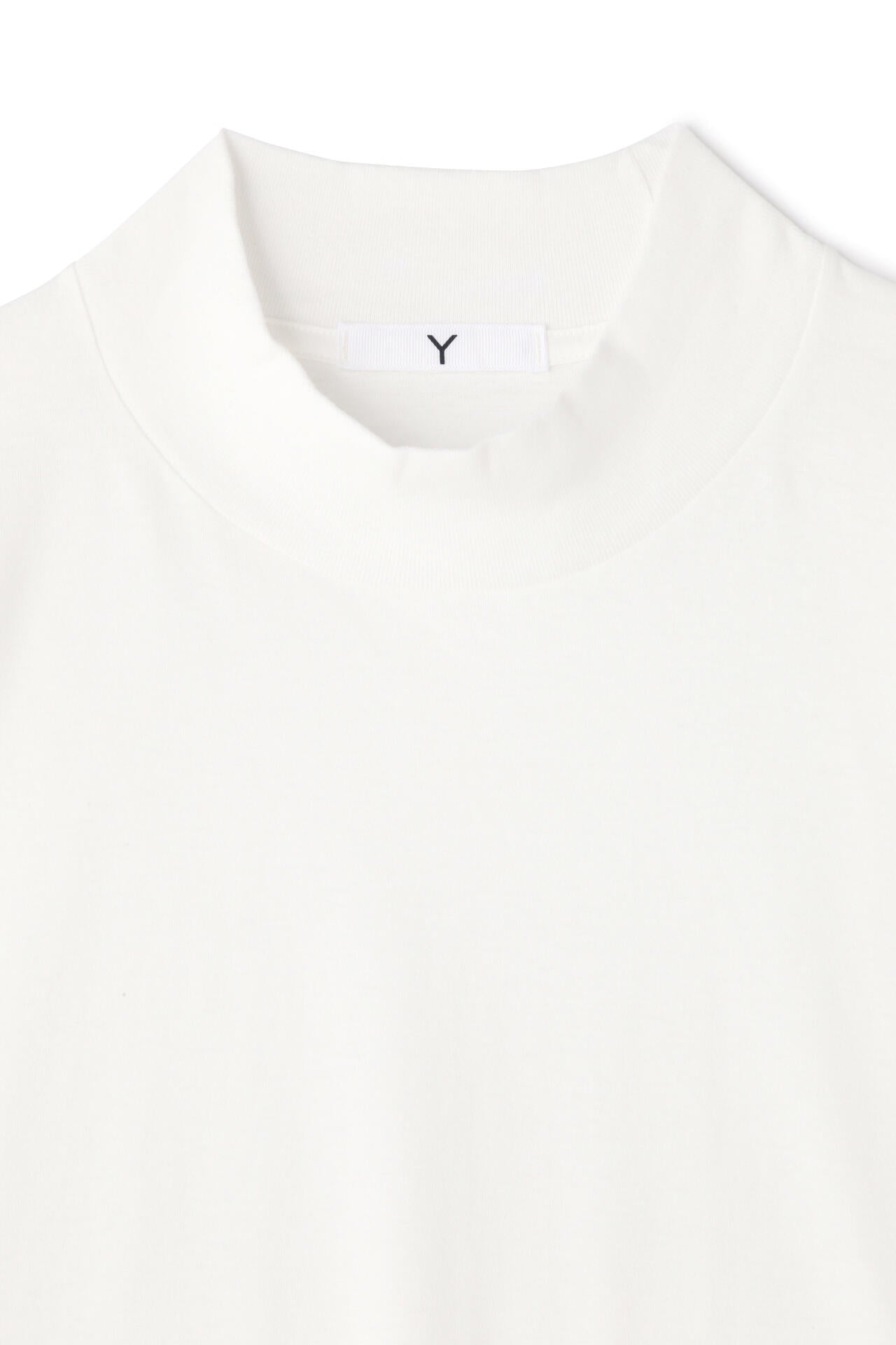 Ｙ / ORGANIC COTTON JERSEY MOCK NECK S/S T