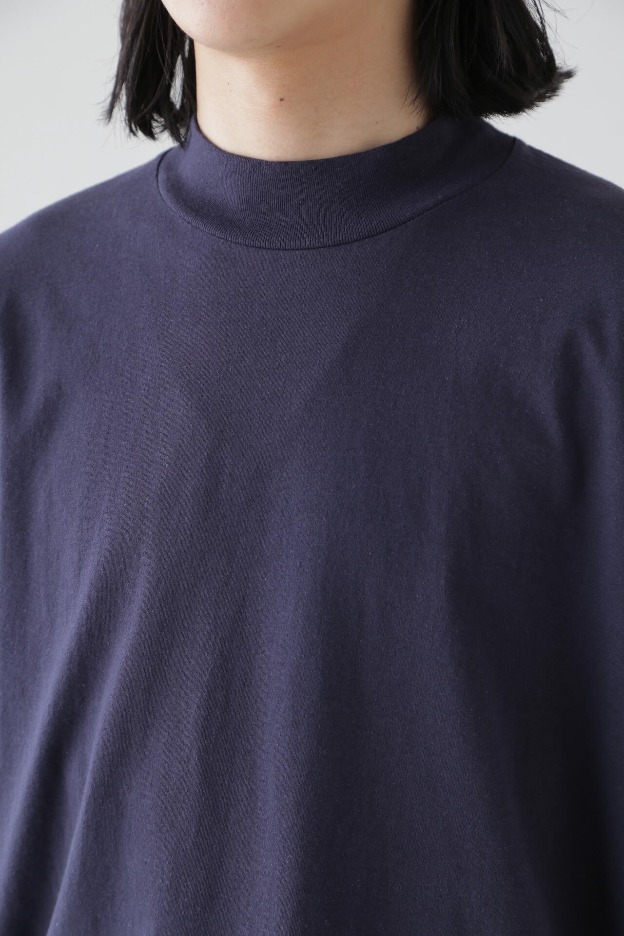 Ｙ / ORGANIC COTTON JERSEY MOCK NECK S/S T