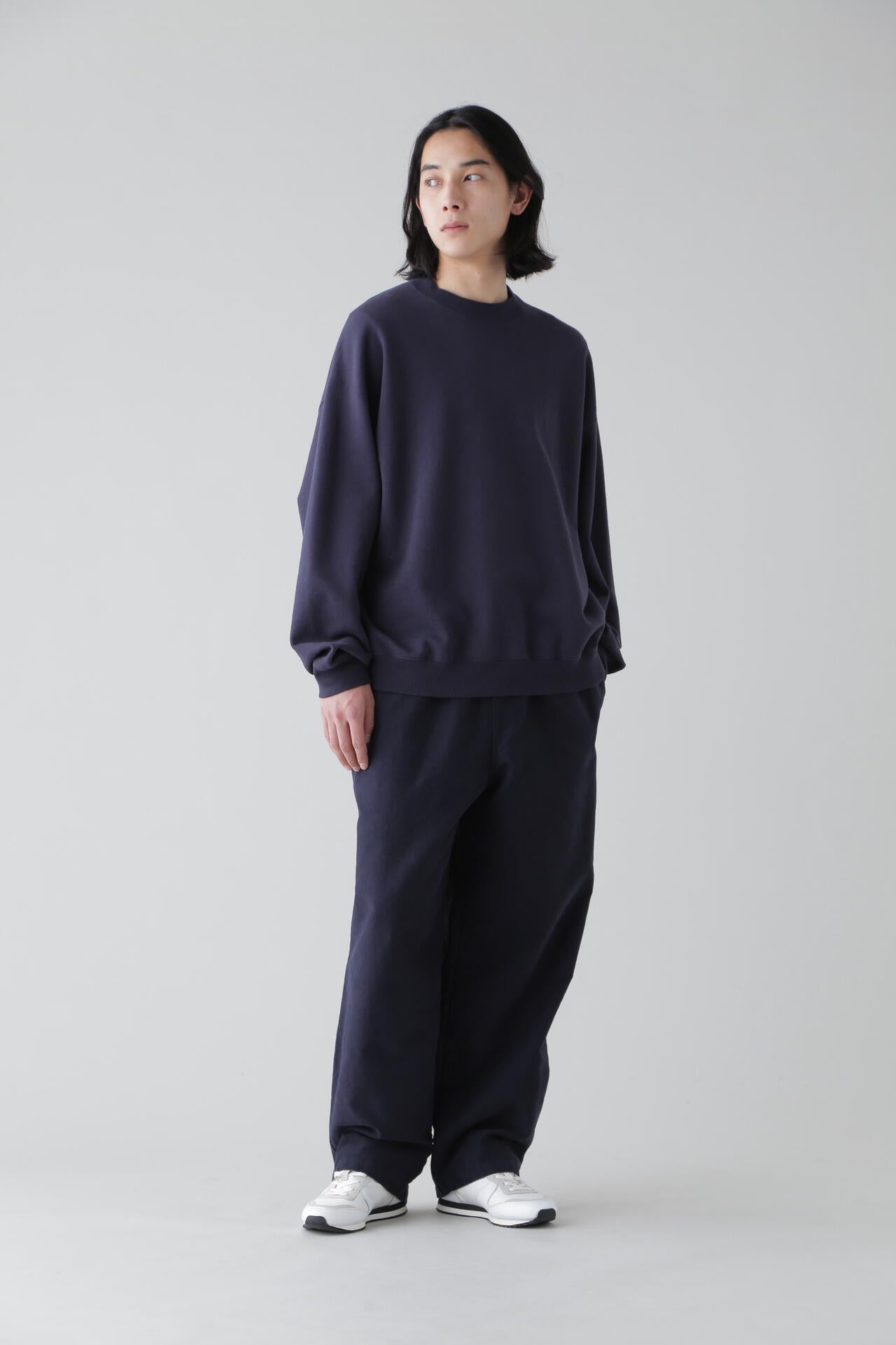 Ｙ / ORGANIC COTTON BLEND HEAVY WEIGHT FLEECE CREW NECK