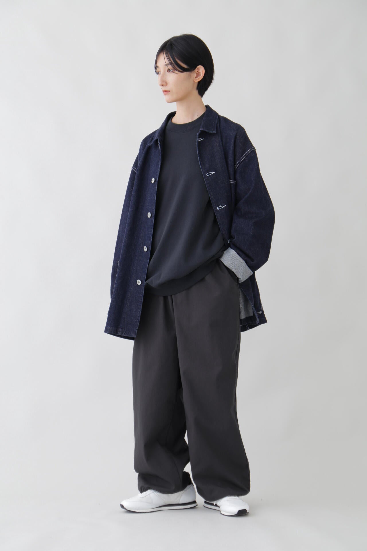 Ｙ / ORGANIC COTTON BLEND HEAVY WEIGHT FLEECE CREW NECK