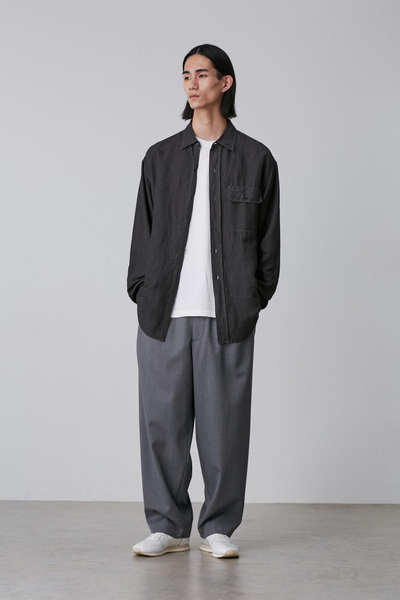 YLEVE / WOOL SURGE EASY TROUSERS