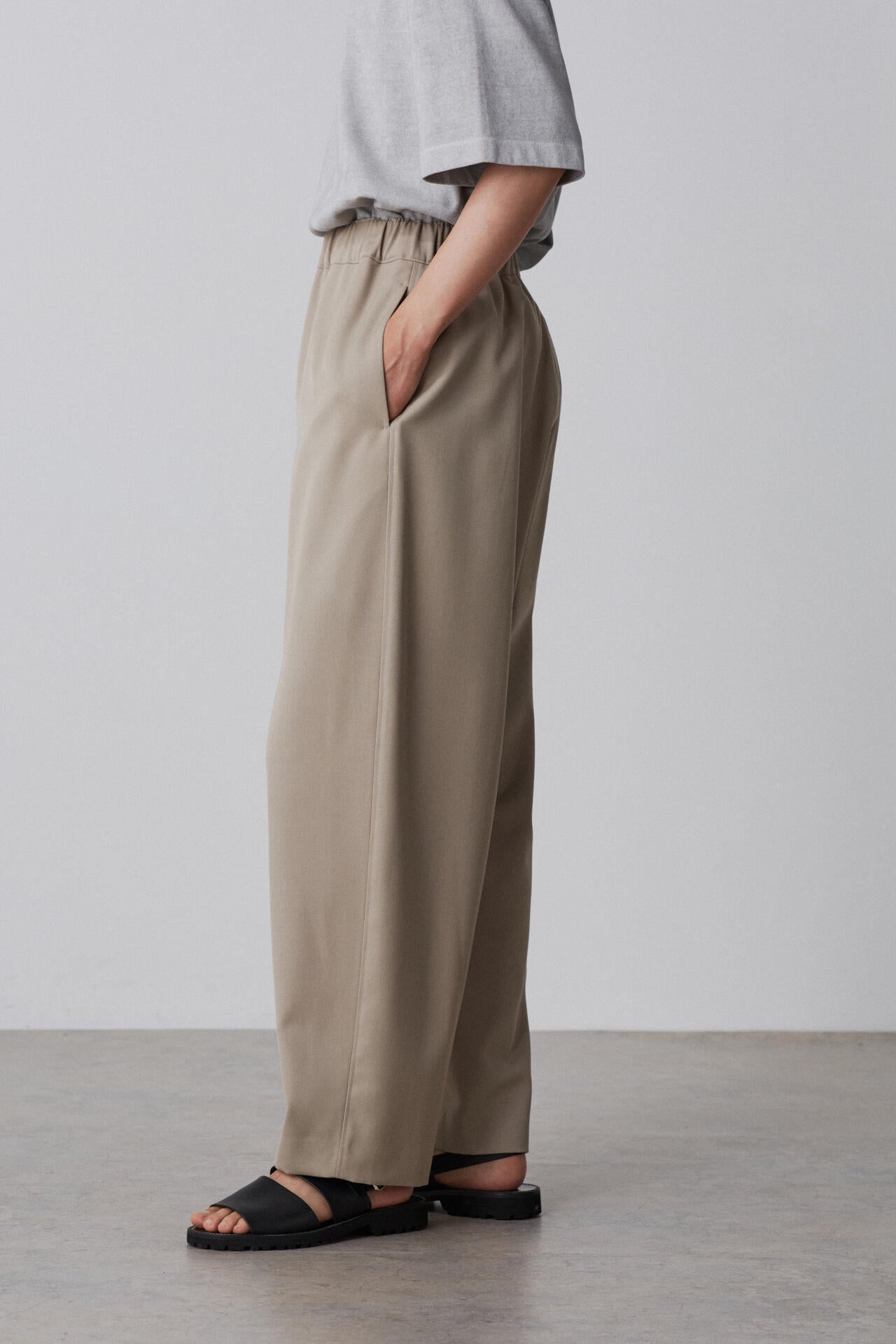 YLEVE / WOOL SURGE EASY TROUSERS