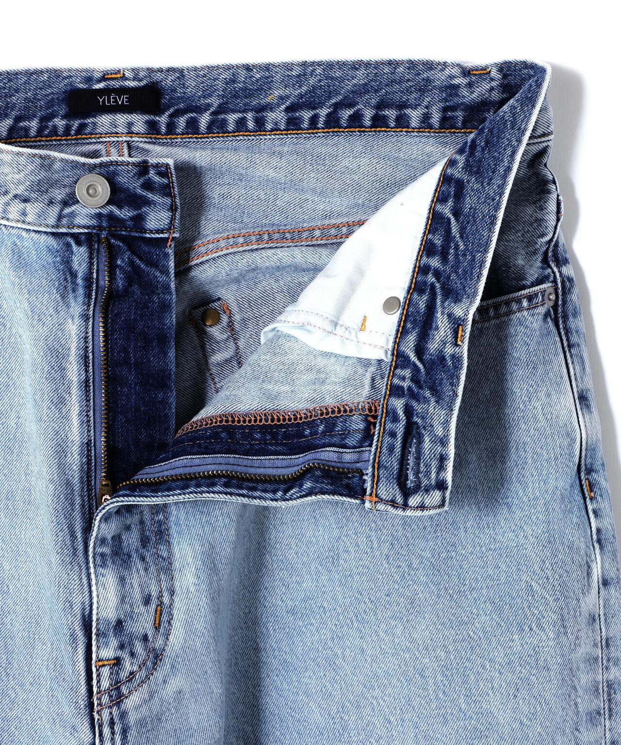 YLEVE / 13.5oz DENIM BAGGY FADE