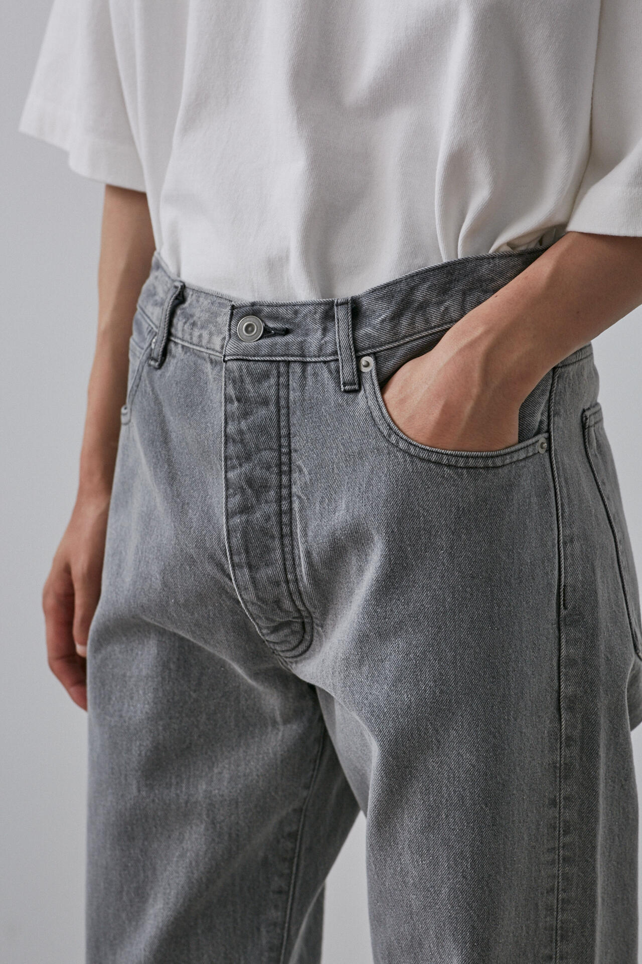 YLEVE / 13.5oz DENIM STRAIGHT FADE
